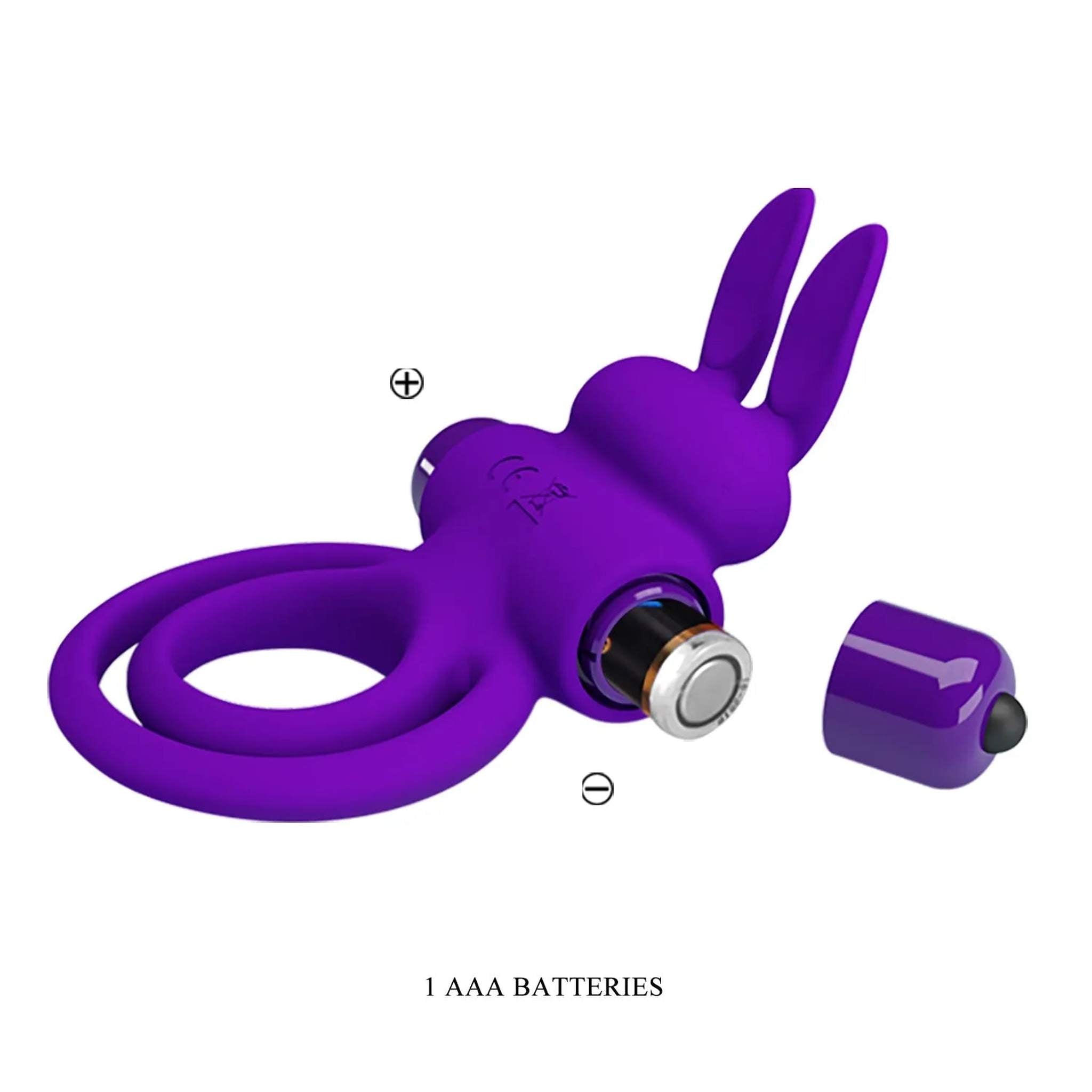 Anello in Silicone Pene e Testicoli con stimolatore clitorideo