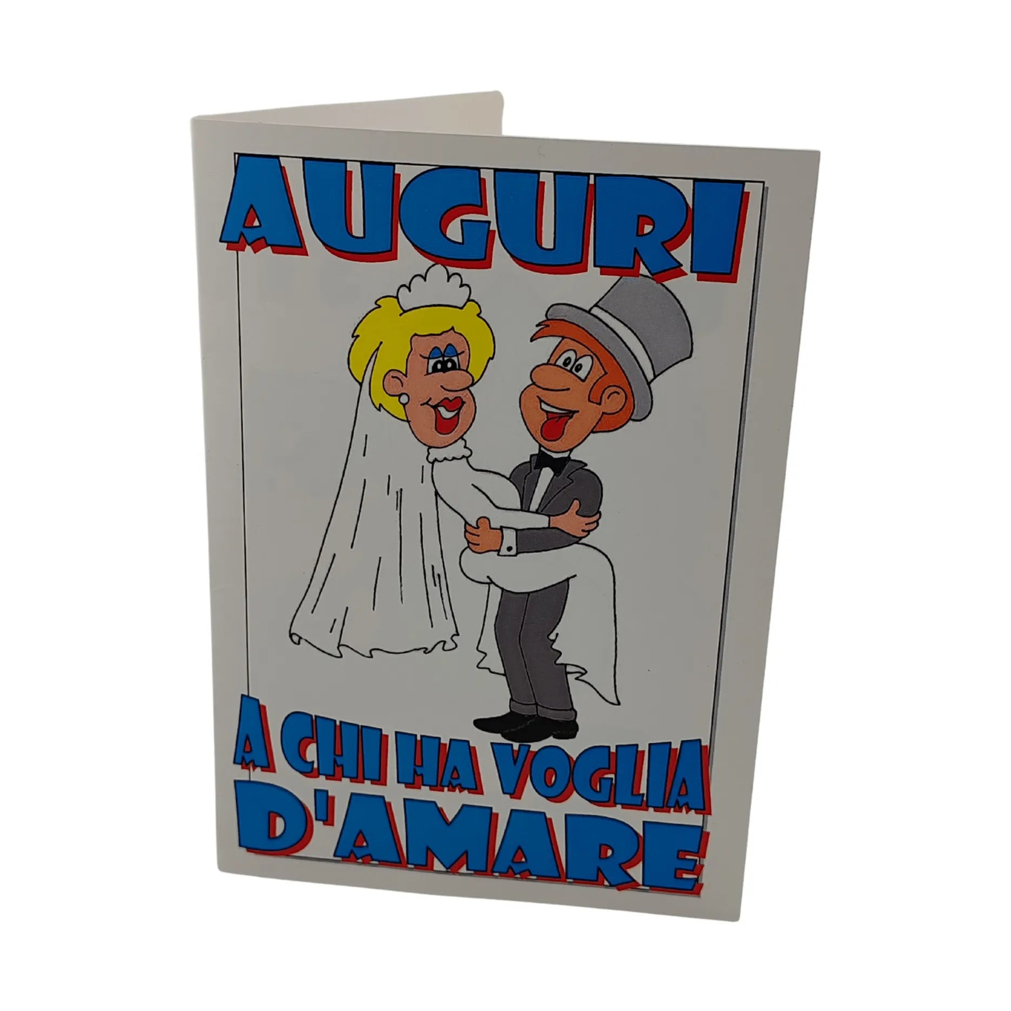 Biglietto d'auguri ''Auguri a chi ha voglia d'amare...e stravoglia di giocare''