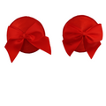 Red Nipple Covers with Bow