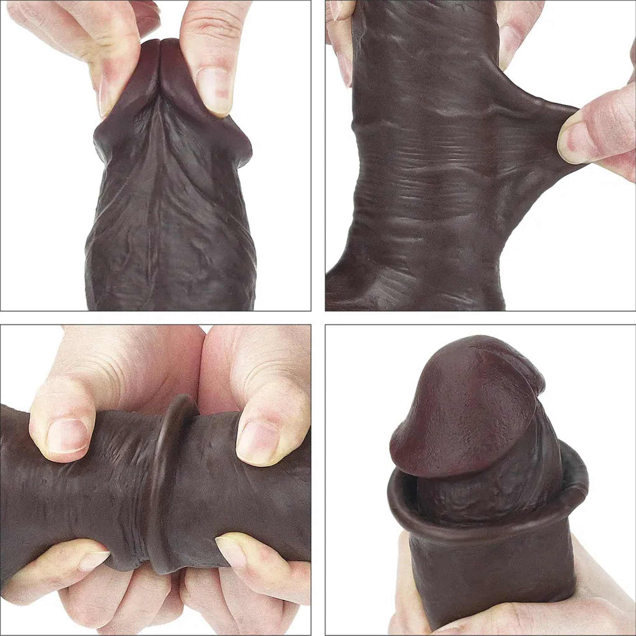 Fallo Nero Scappellabile 7.8″