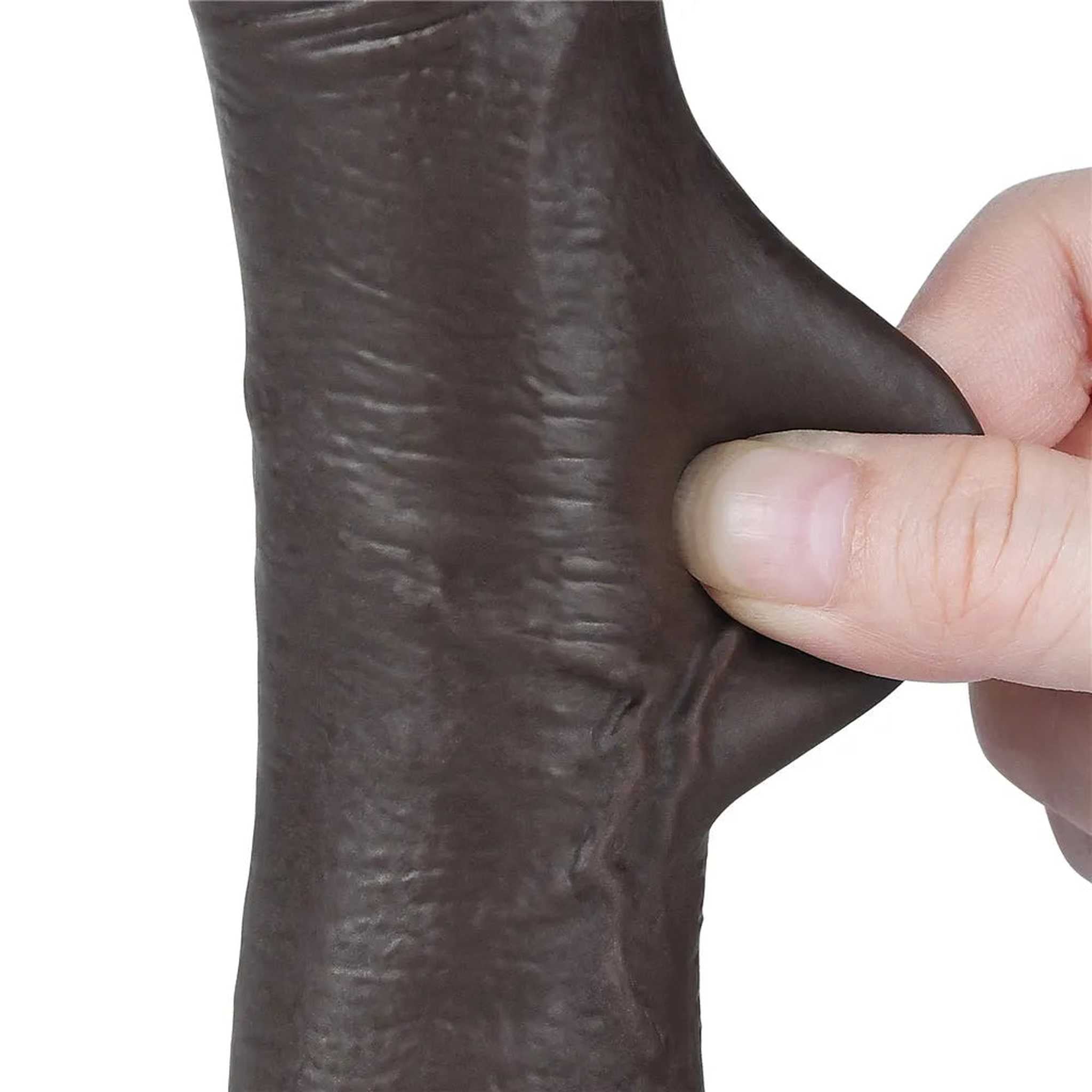 Fallo Scappellabile come un pene vero 7.5″ Nero