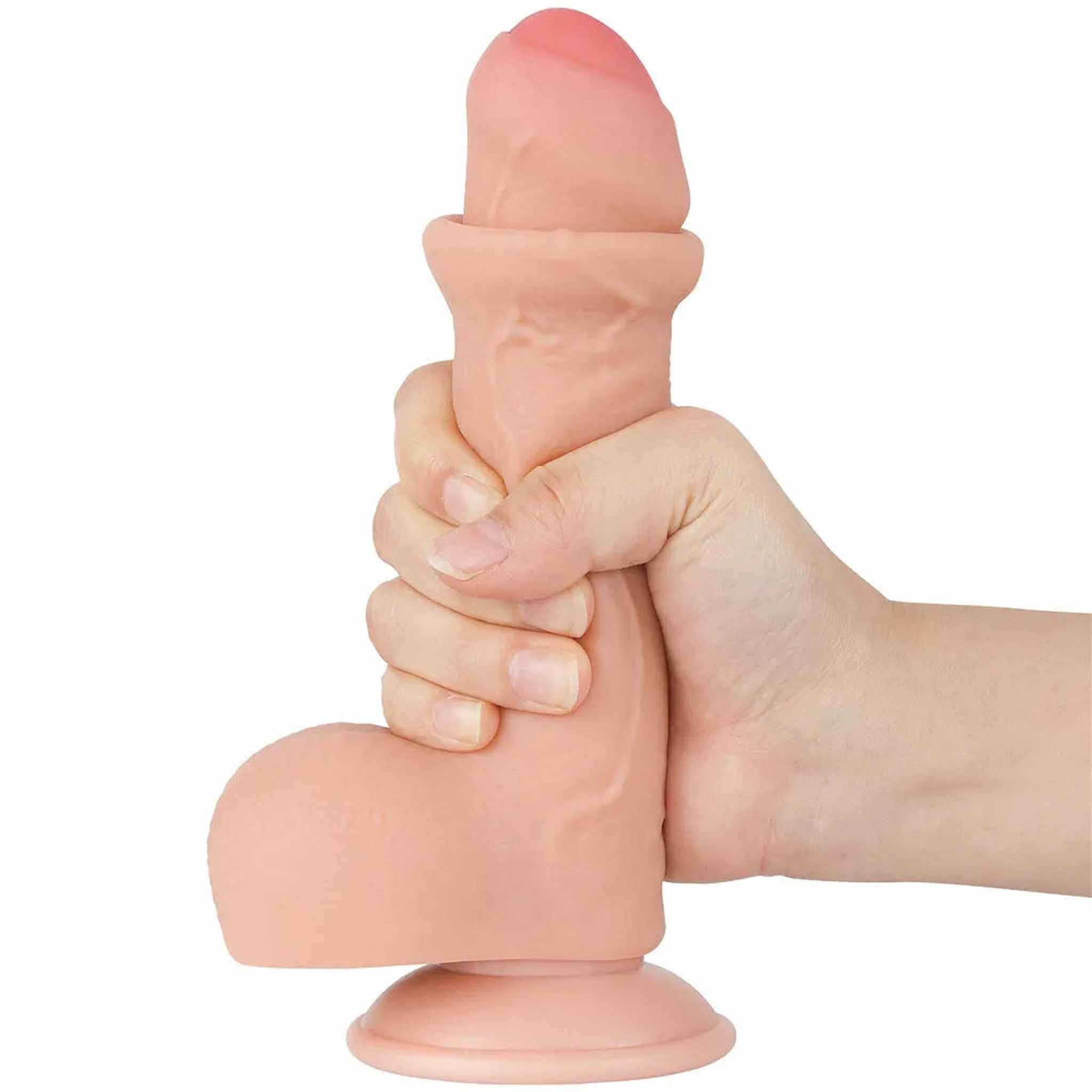 Fallo Scappellabile come un pene vero 7″ - Rosa Carne