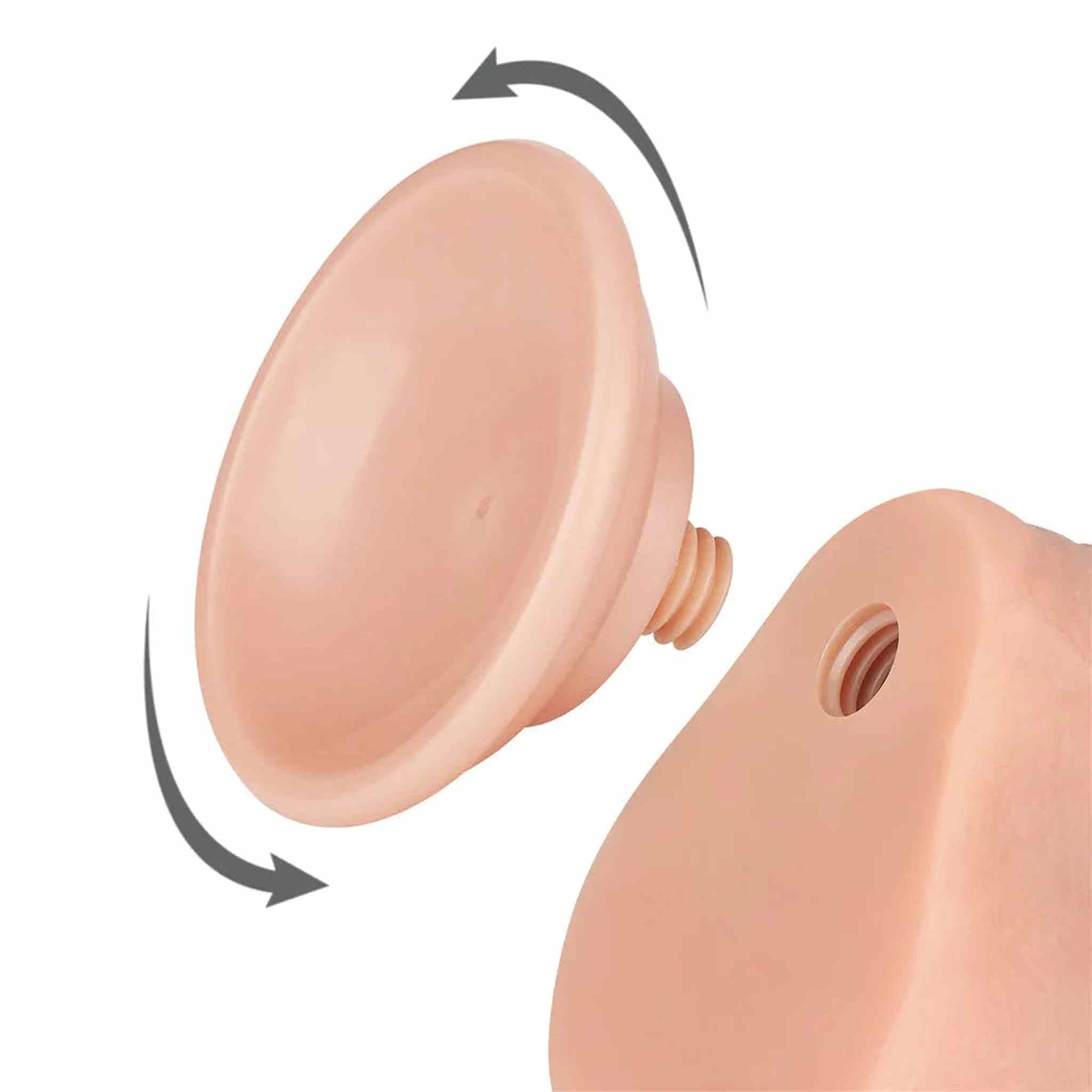 Fallo Scappellabile come un pene vero 7″ - Rosa Carne