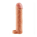 1'' Fantasy X-Tensions Realistic Penis Sleeve with Testicle Attachment, Super Realistic and Soft Material. Length 17.7 cm