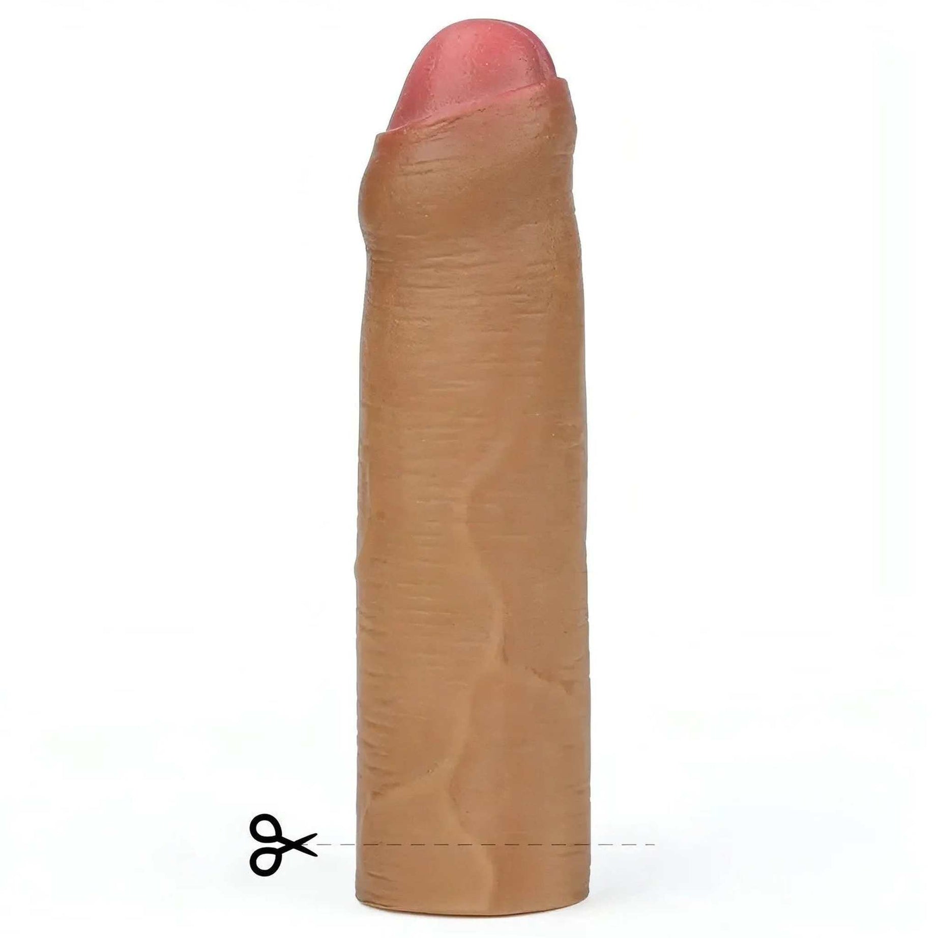 Guaina fallica realistica - Incrementa la lunghezza di 2.5 cm e il glande del 40% - Mulatto