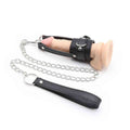 Leather Penis Sheath with Leash