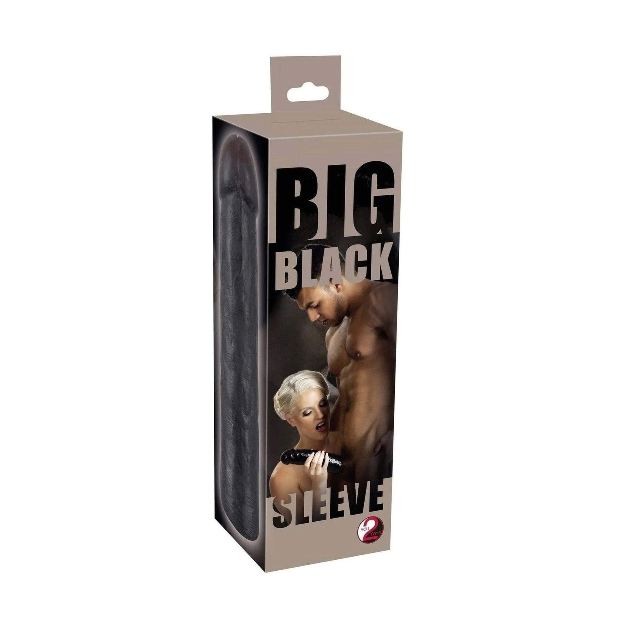 Guaina ultrarealistica 22 cm, diametro compreso tra 4.2 e 4.8 - Nero