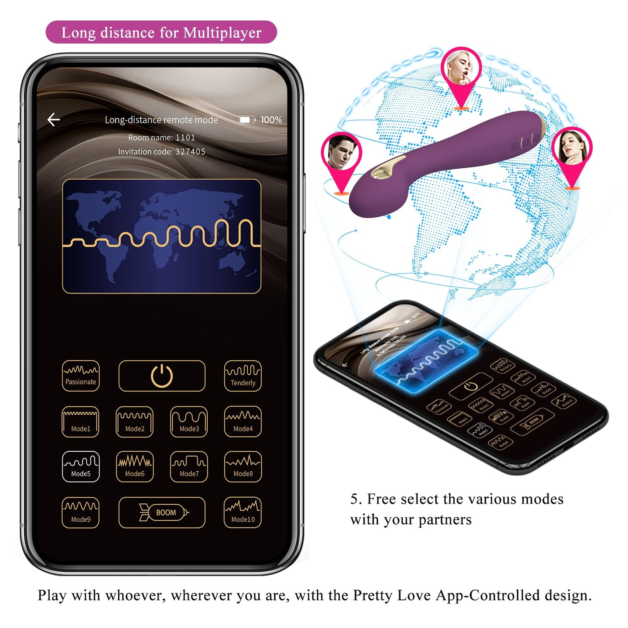 Hector Remote Vibrator with Vibration and Electro Shock