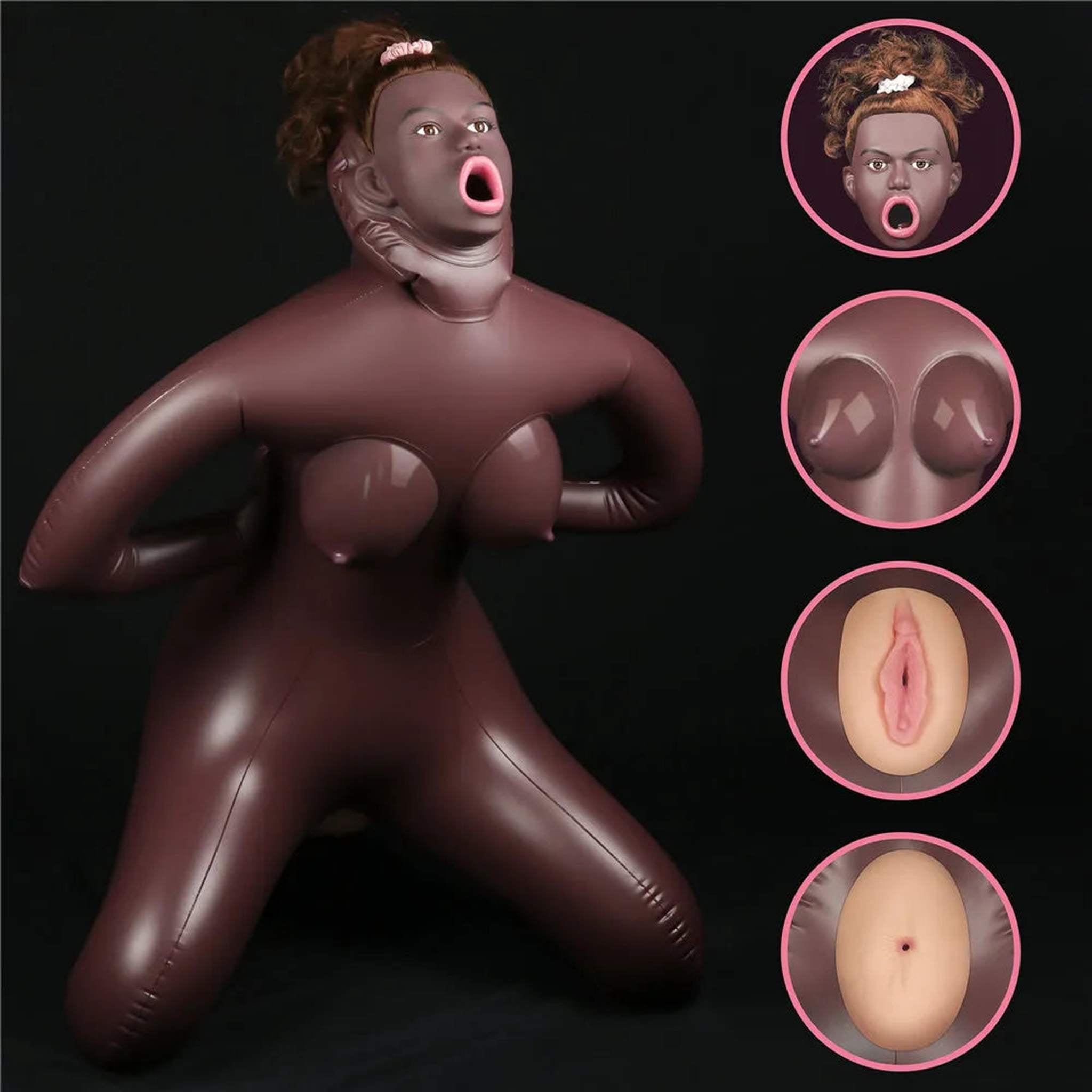 Horny Cowgirl Doll - Volto in 3D, Capelli e Inserti Super Realistici in Silicone
