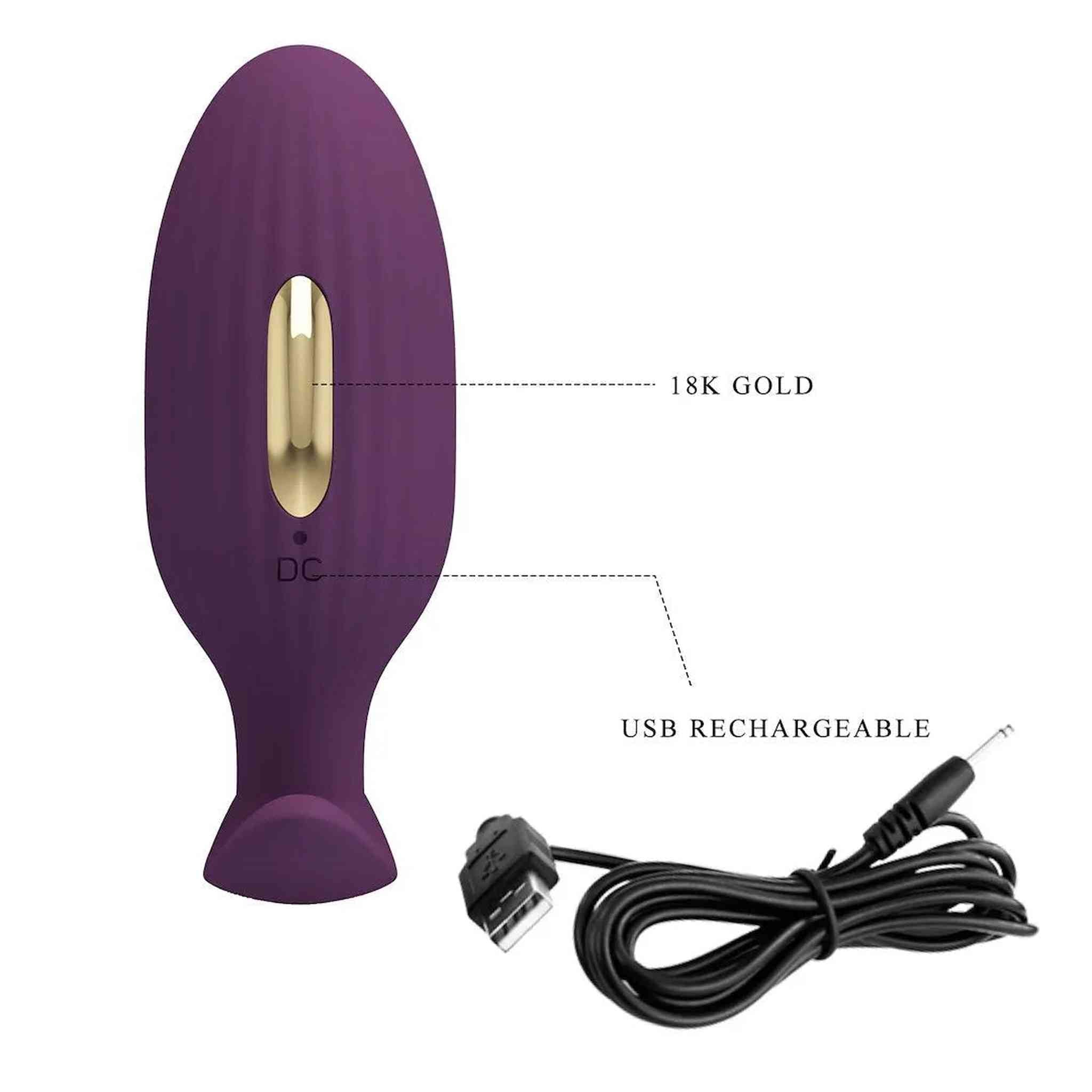Jefferson Plug Anale a controllo remoto con Vibrazione ed Elettroshock