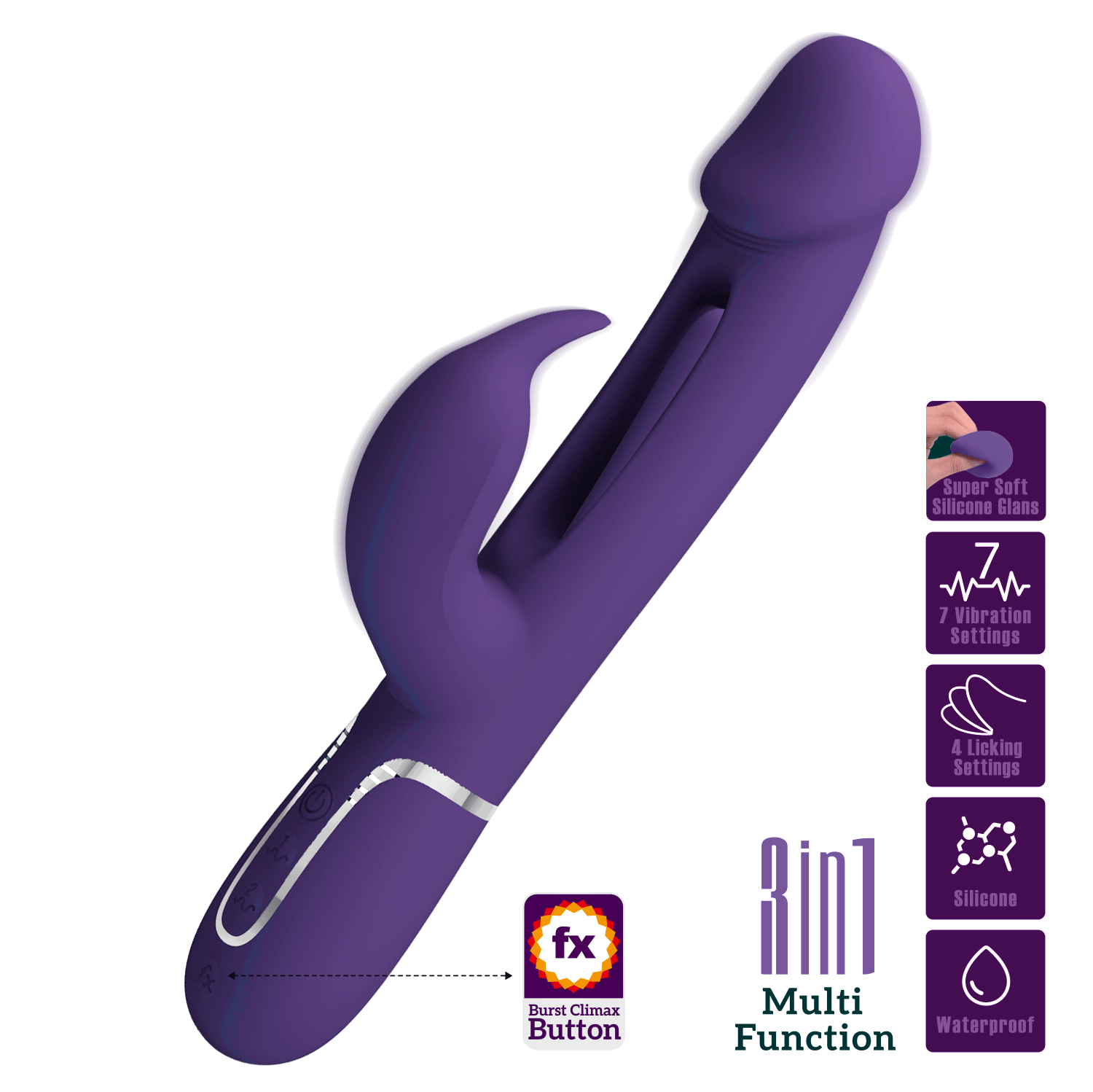 Kampas Rabbit Vibrator mit G-Punkt-Zunge