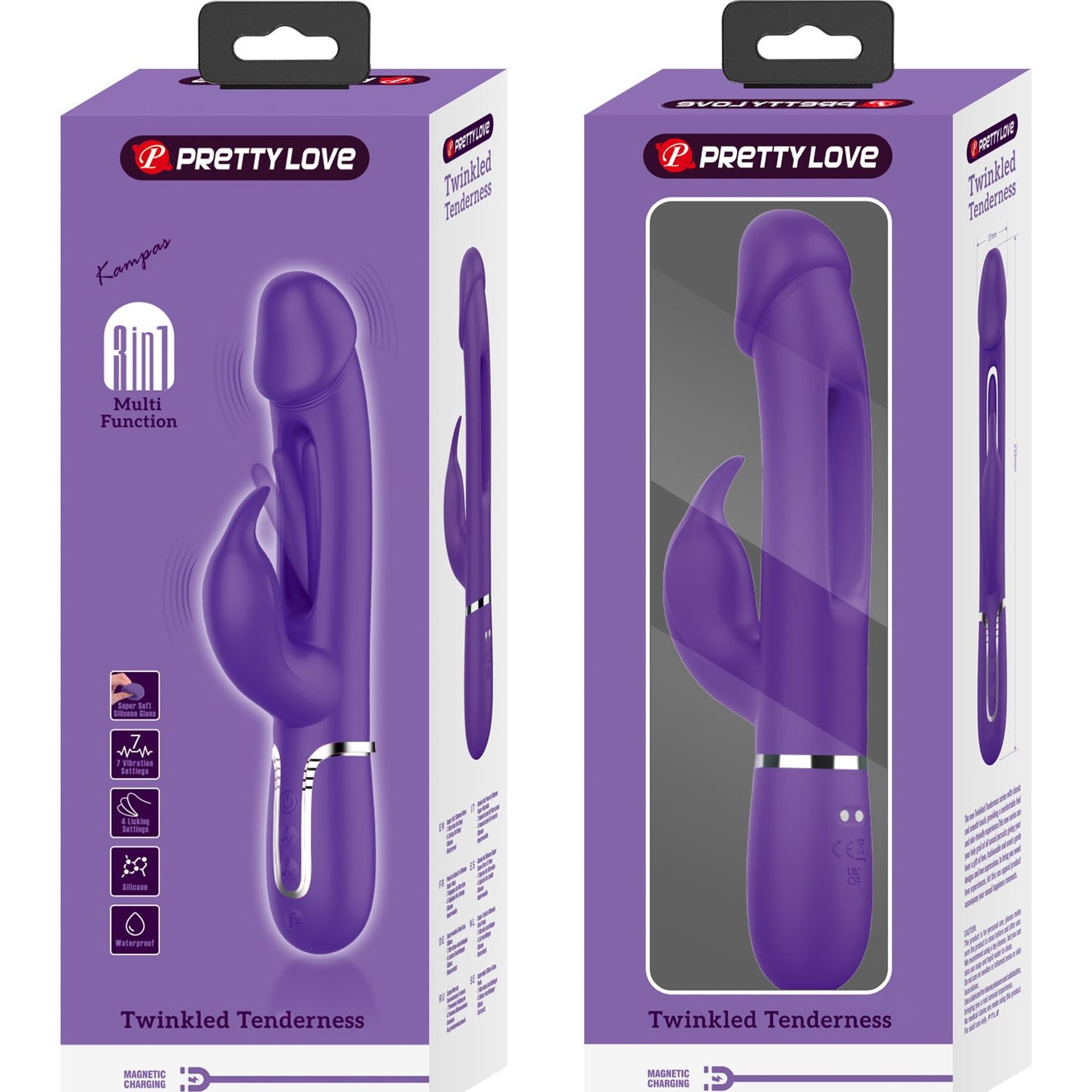 Kampas Vibratore Rabbit con Lingua Punto G