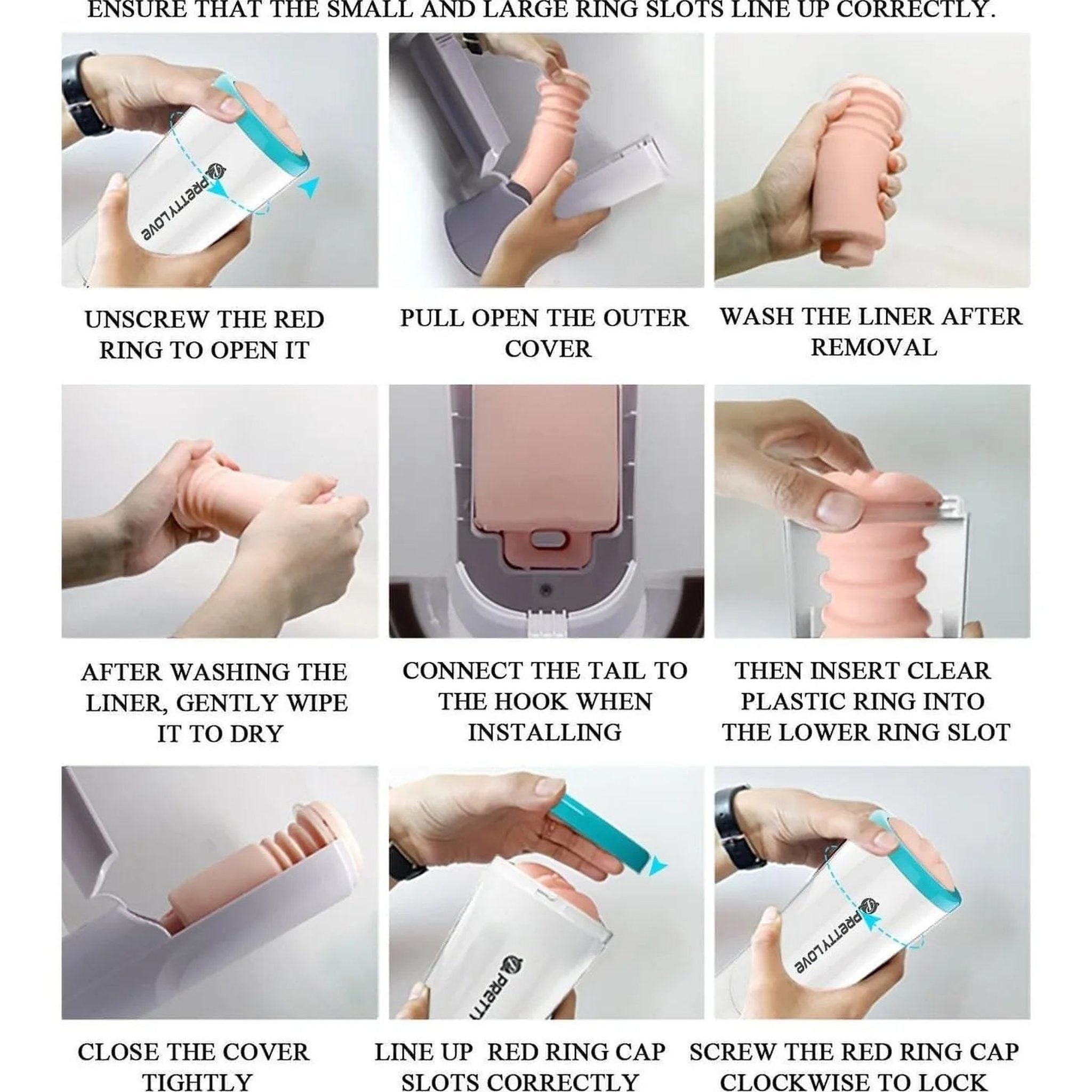 Masturbatore Pussy Super Realistico in Cyberskin con Texture EXTRA Stimolante ed Eccitante Movimento di UP & DOWN con 3 livelli