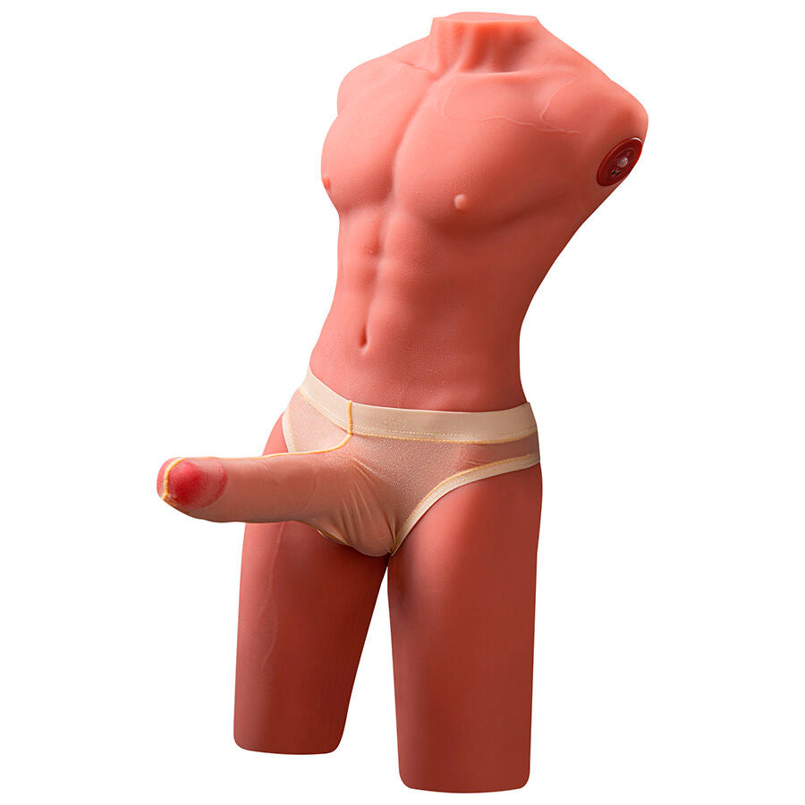 Mezzo Busto Uomo Con Dildo A Spinta Pneumatica