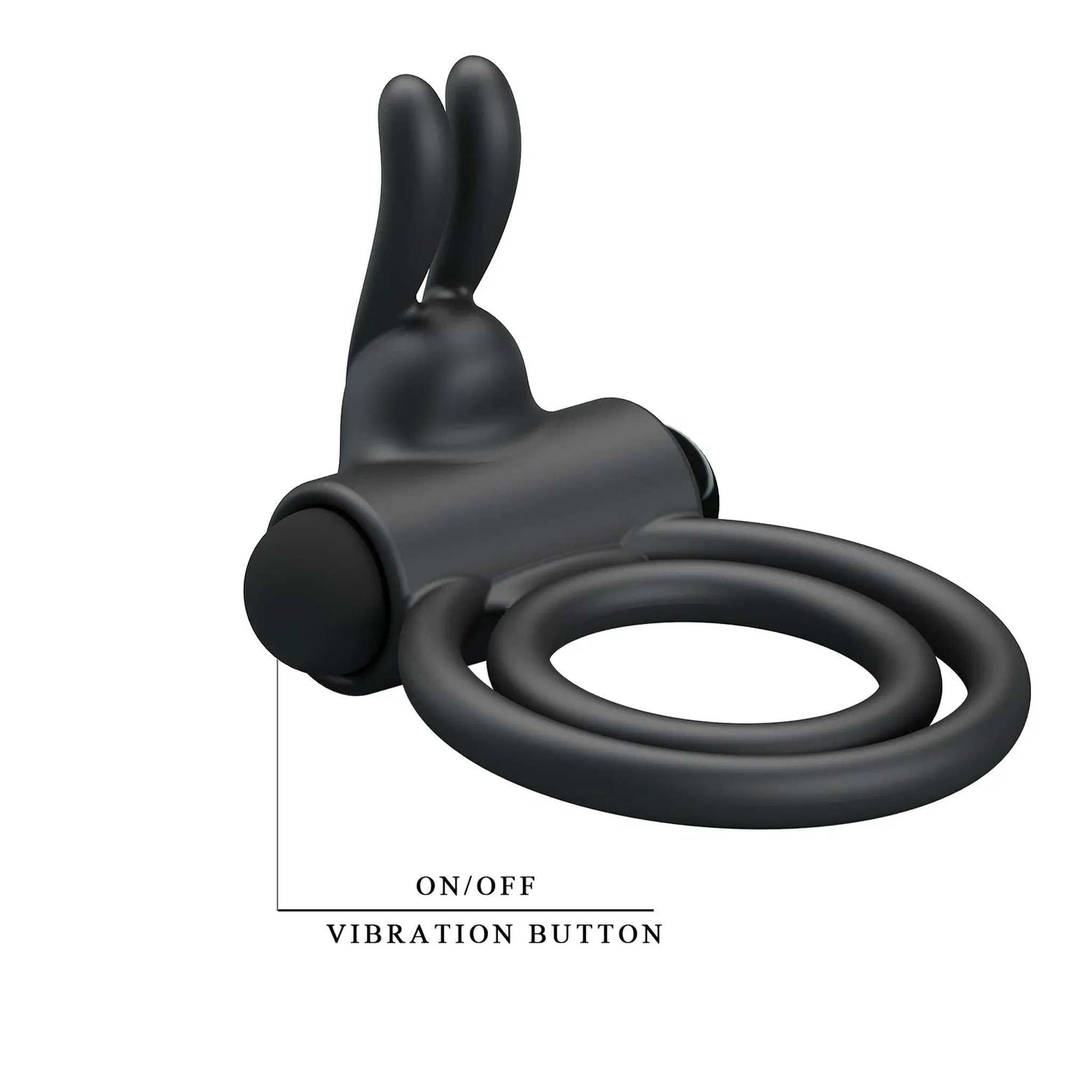 Osmond Anello Vibrante Doppio in Silicone Medicale