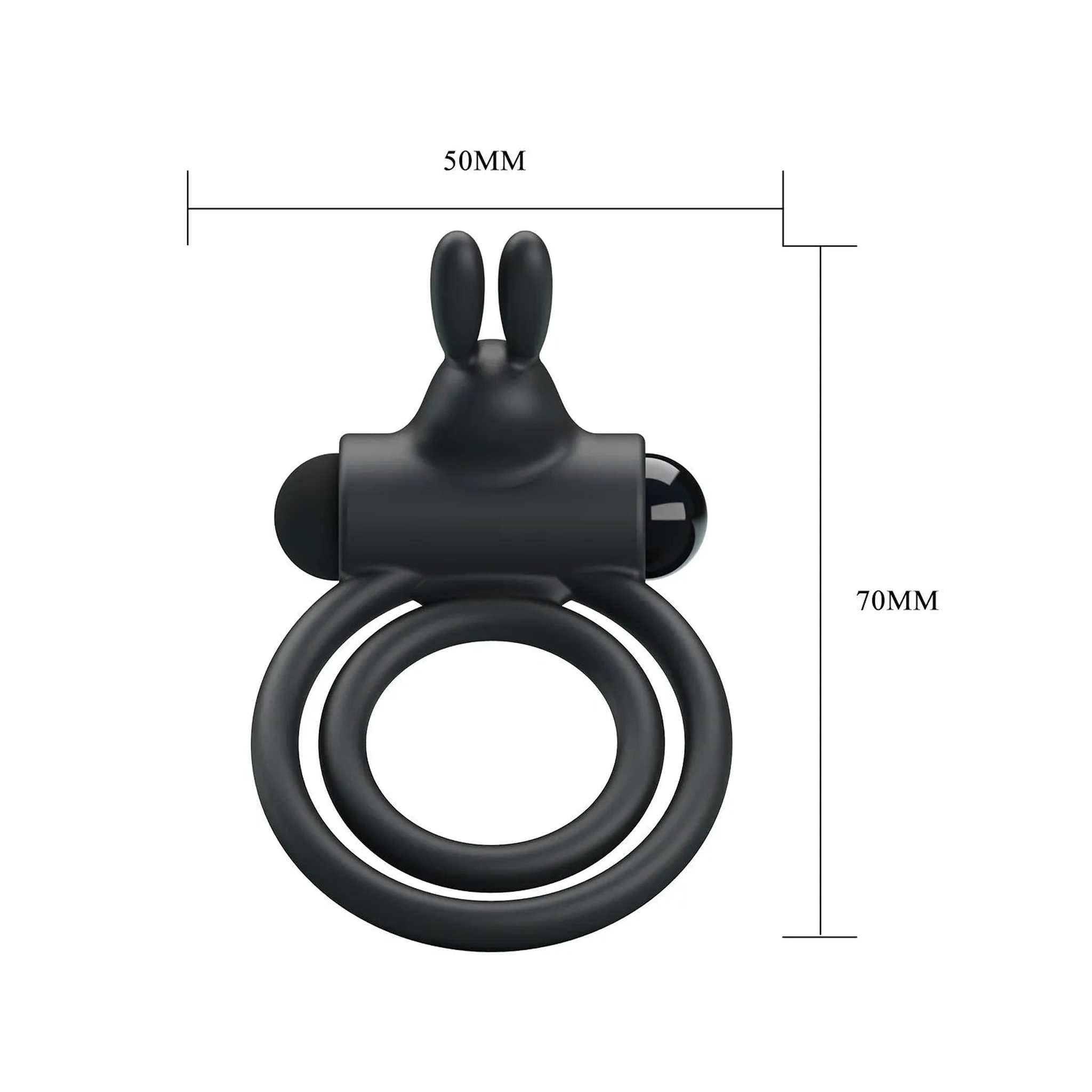 Osmond Anello Vibrante Doppio in Silicone Medicale