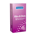 Pasante Ribs & Dots 12-Pack Condoms