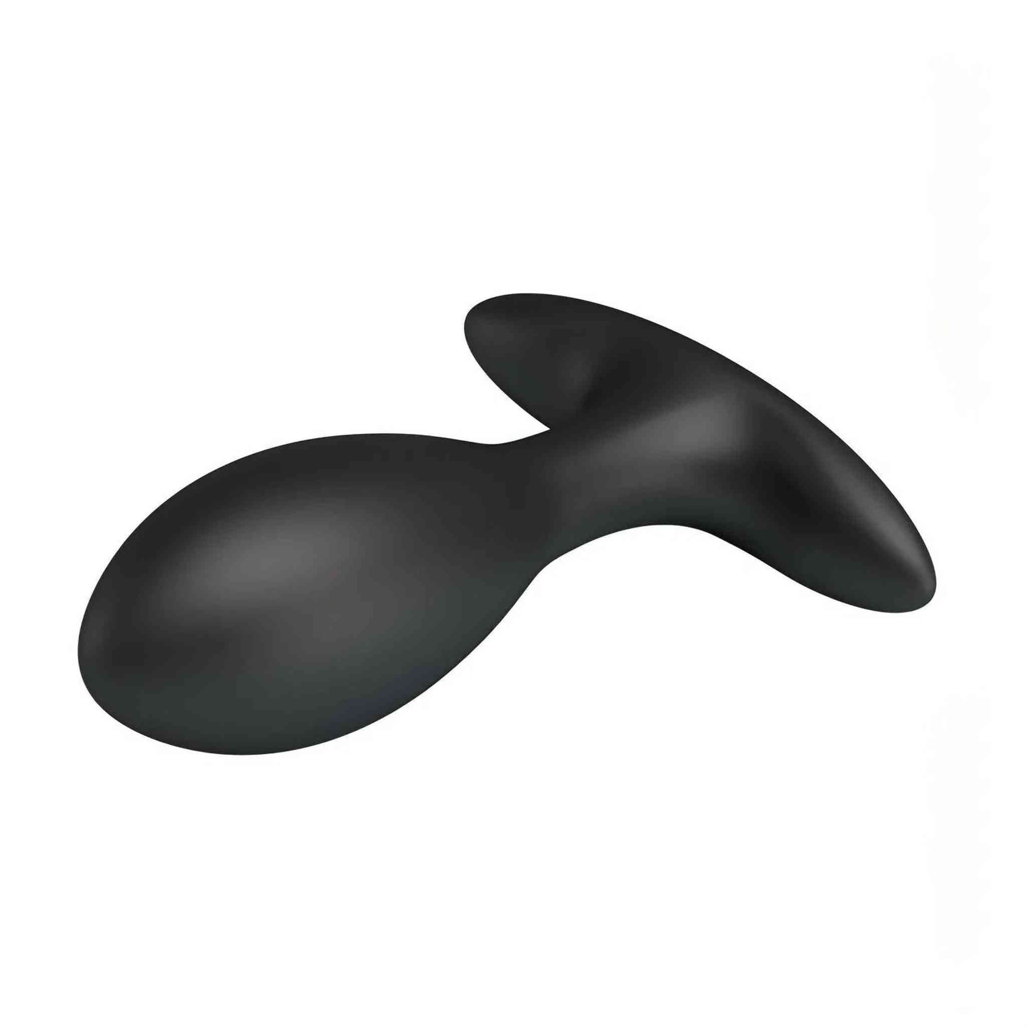 Plug Anale Gonfiabile in Silicone Medicale - Nero, 9 cm