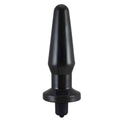 Vibrante enchufe anal 12.5 cm - multiespeed, negro