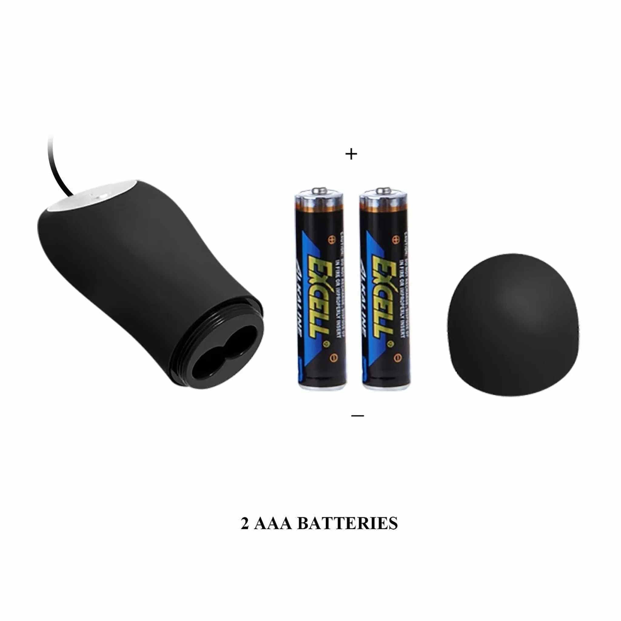 Plug Anale Vibrante Design con glande scolpito - 12 Modalità Di Vibrazione, Nero