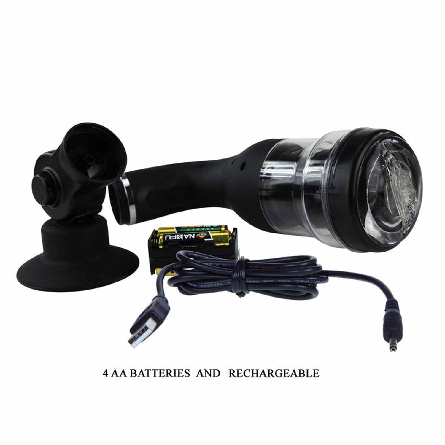 Potente Masturbatore Elettrico con Vibraizone e Ventosa Reclinabile