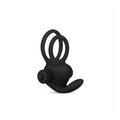 Power Clit Double Vibrating Phallic Ring mit Klitorisstimulator