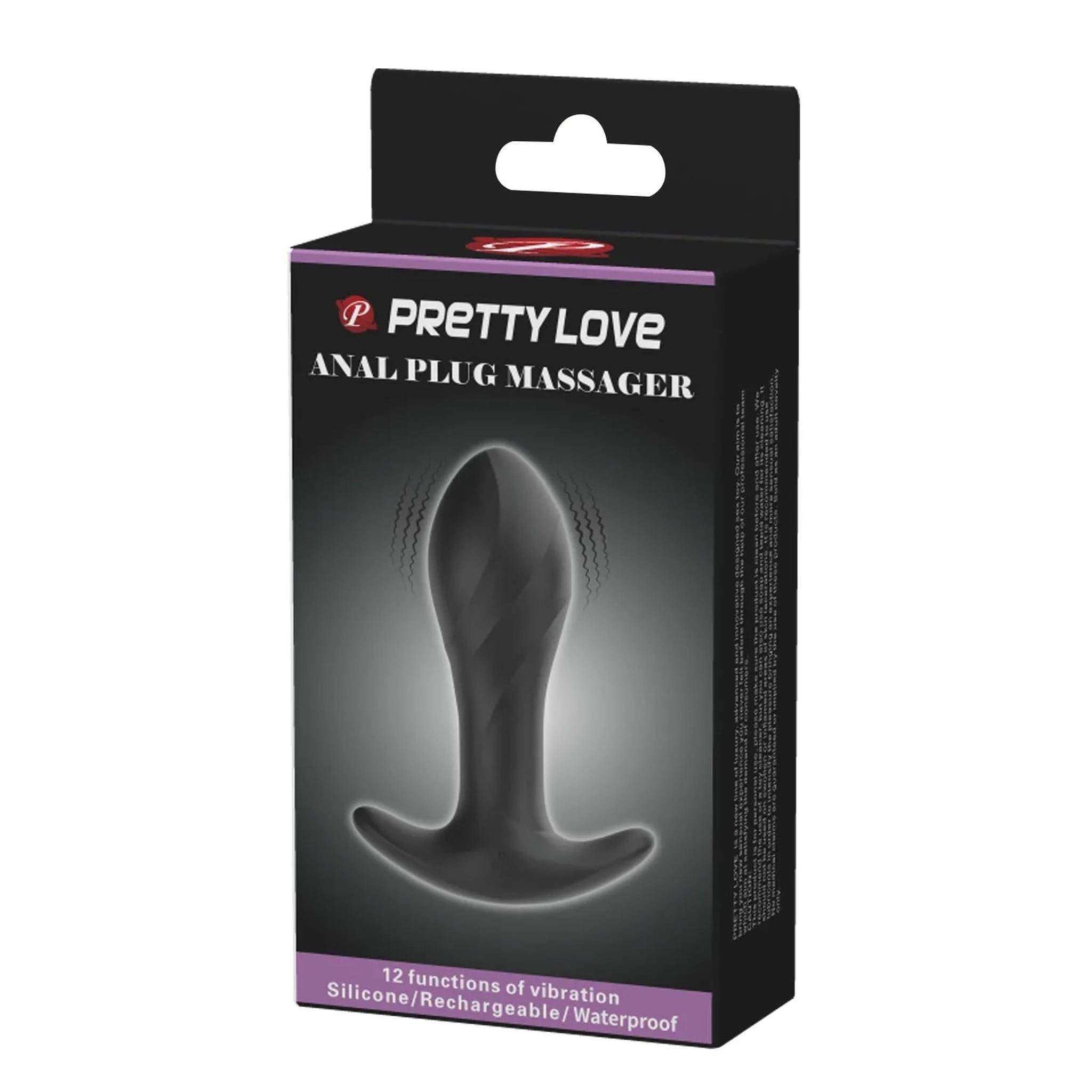 Pretty Love Anal Plug Massager Black