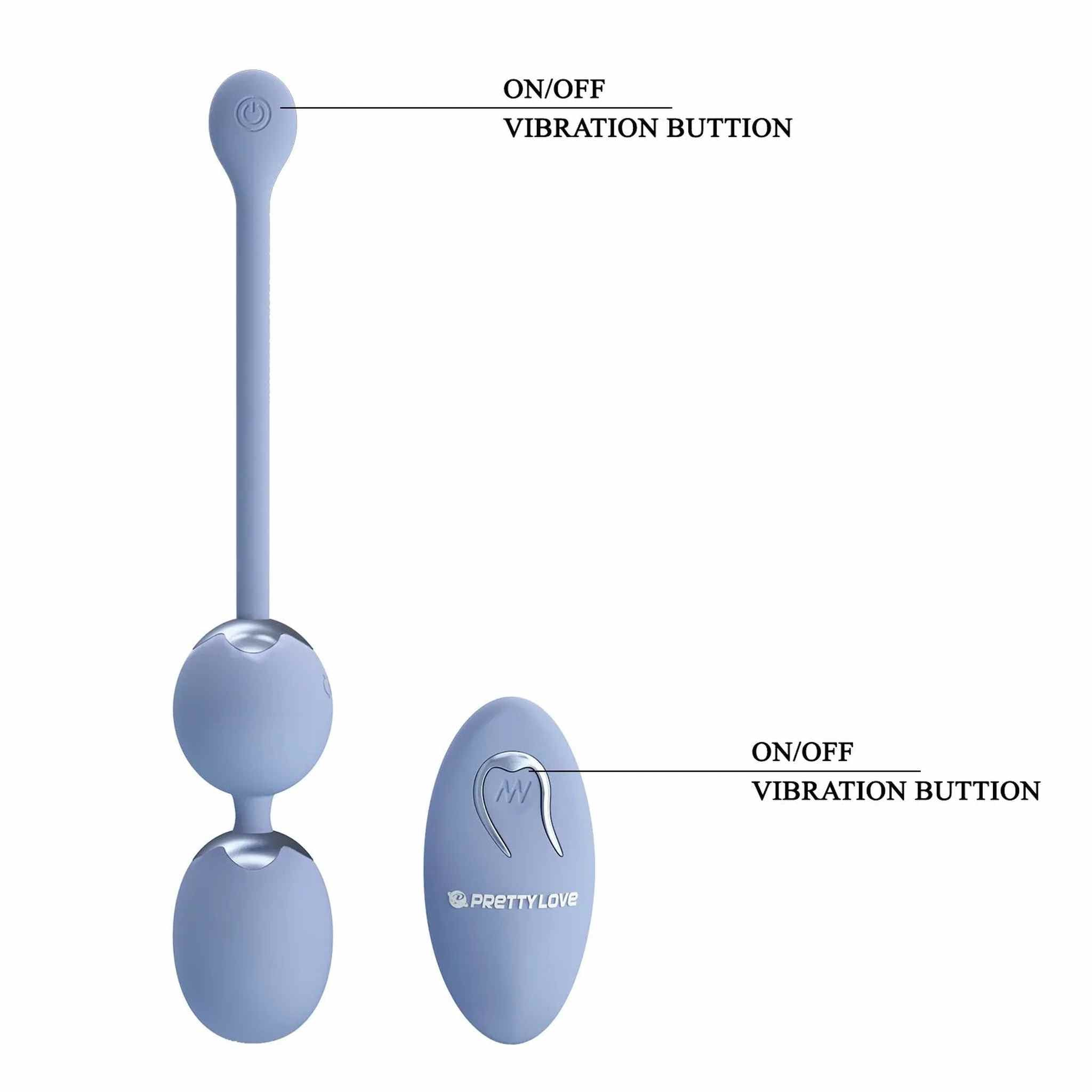 Pretty Love Willie - Palline vibranti wireless con 12 modalità di vibrazione