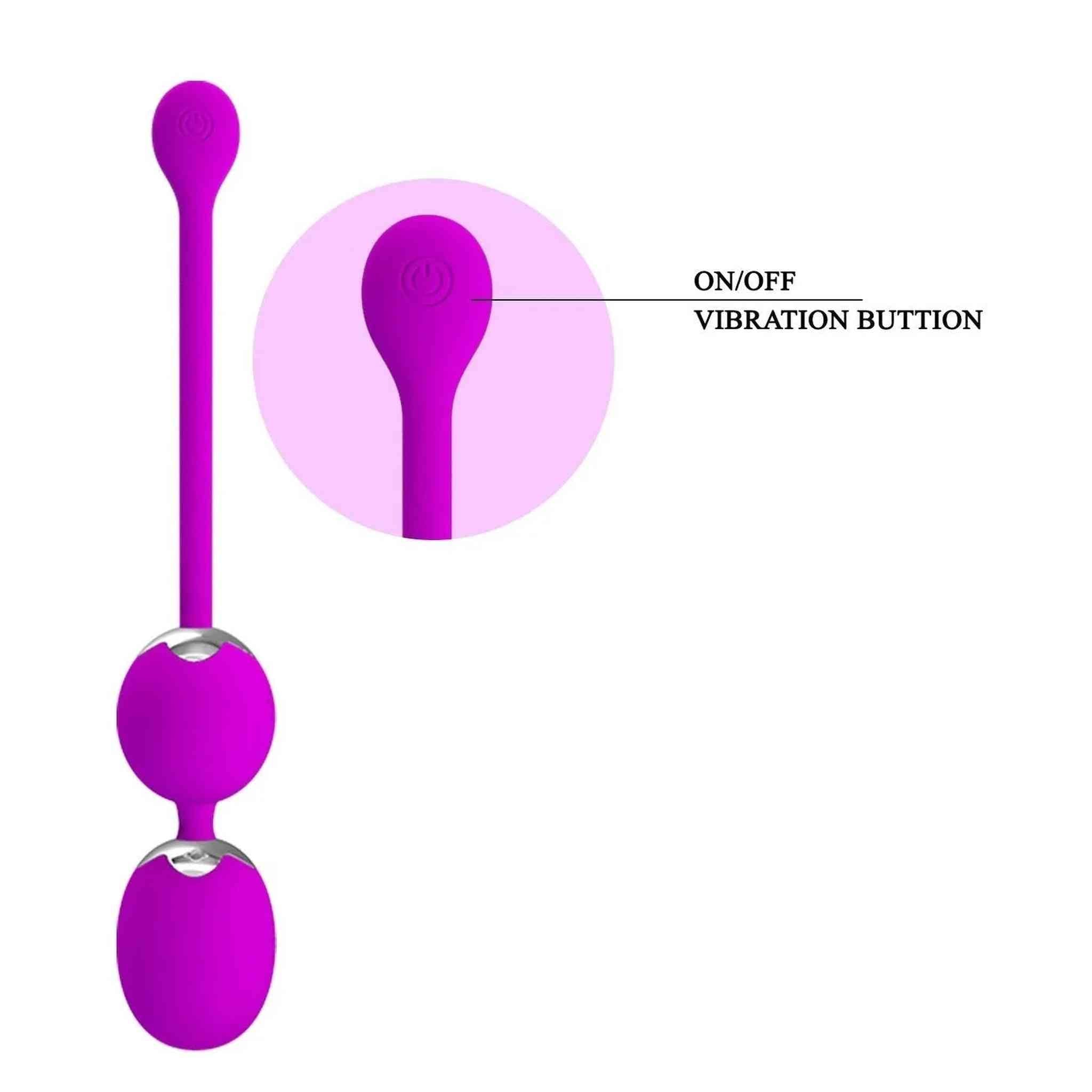 Pretty Love Willie - Palline vibranti wireless con 12 modalità di vibrazione
