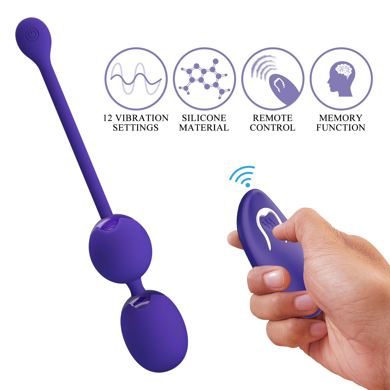 Pretty Love Willie - Wireless Vibrating Balls with 12 Vibration Modes