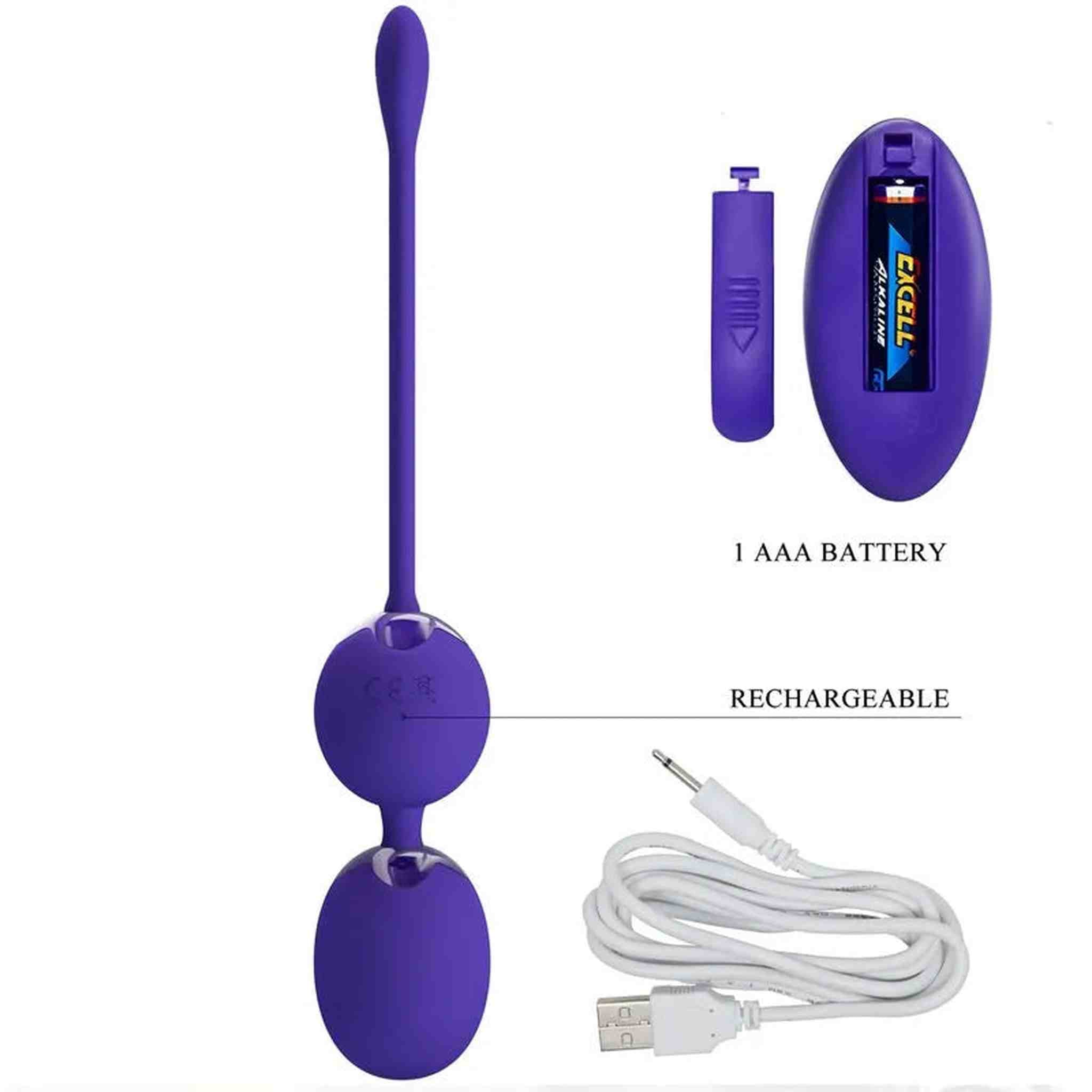 Pretty Love Willie - Palline vibranti wireless con 12 modalità di vibrazione