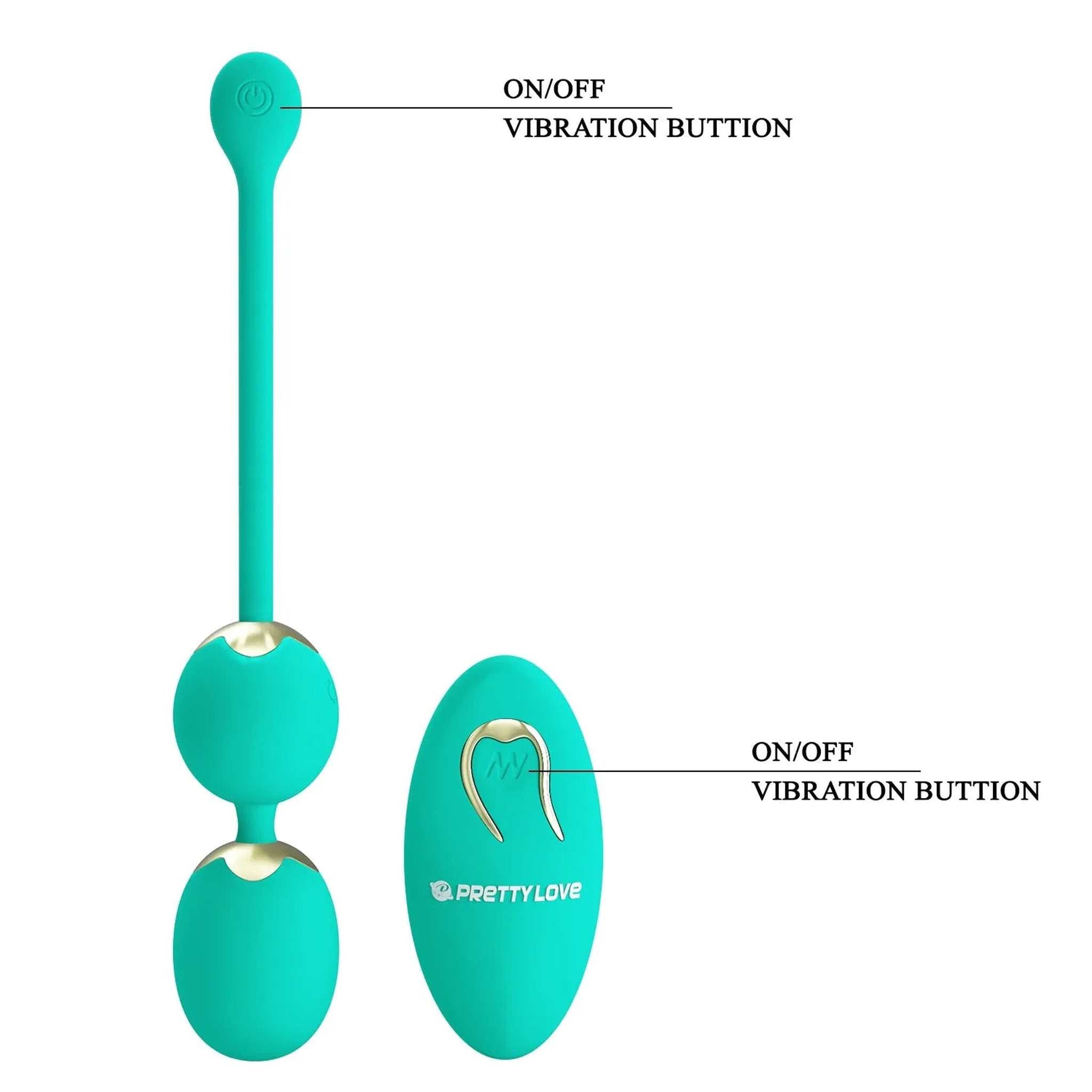 Pretty Love Willie - Palline vibranti wireless con 12 modalità di vibrazione