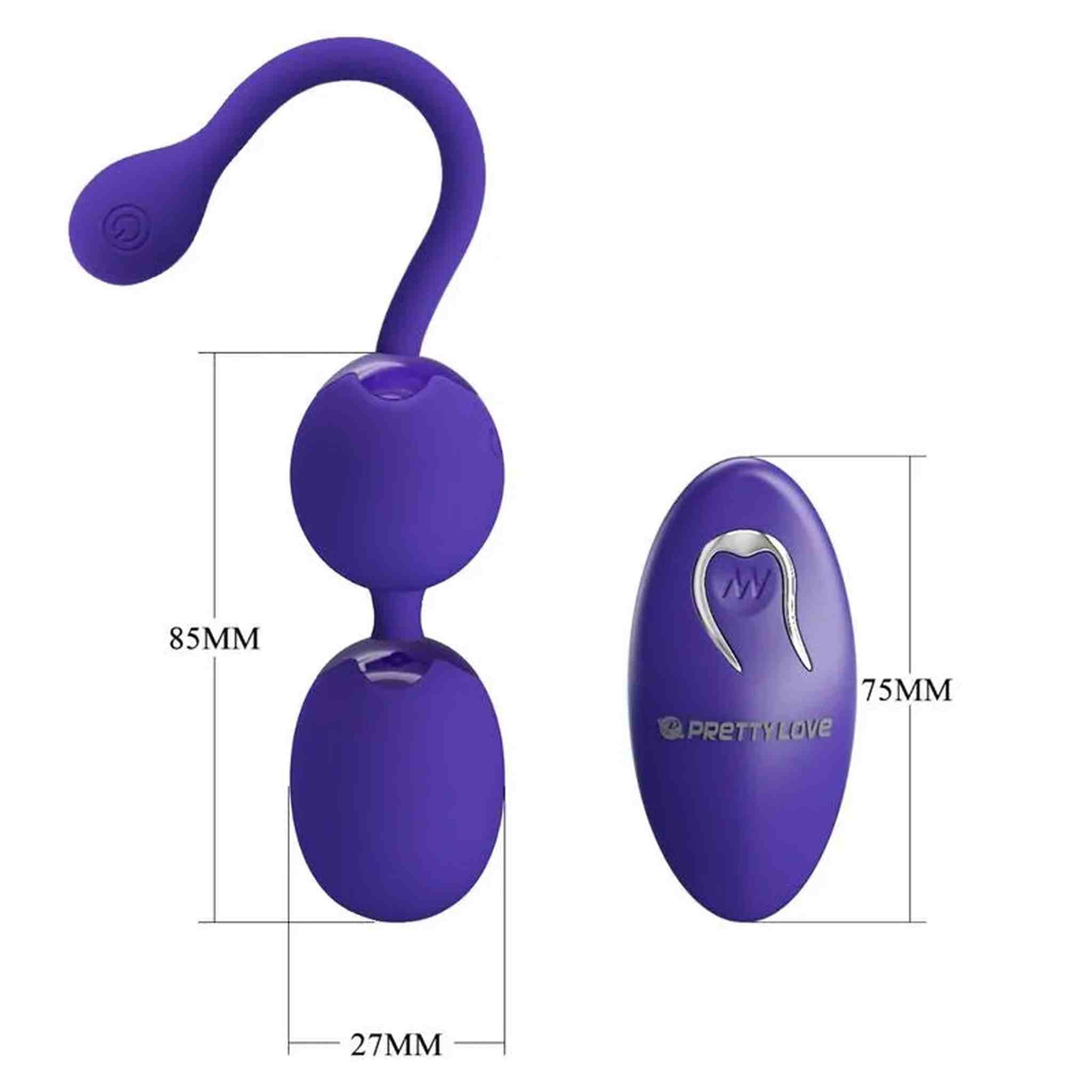 Pretty Love Willie - Palline vibranti wireless con 12 modalità di vibrazione