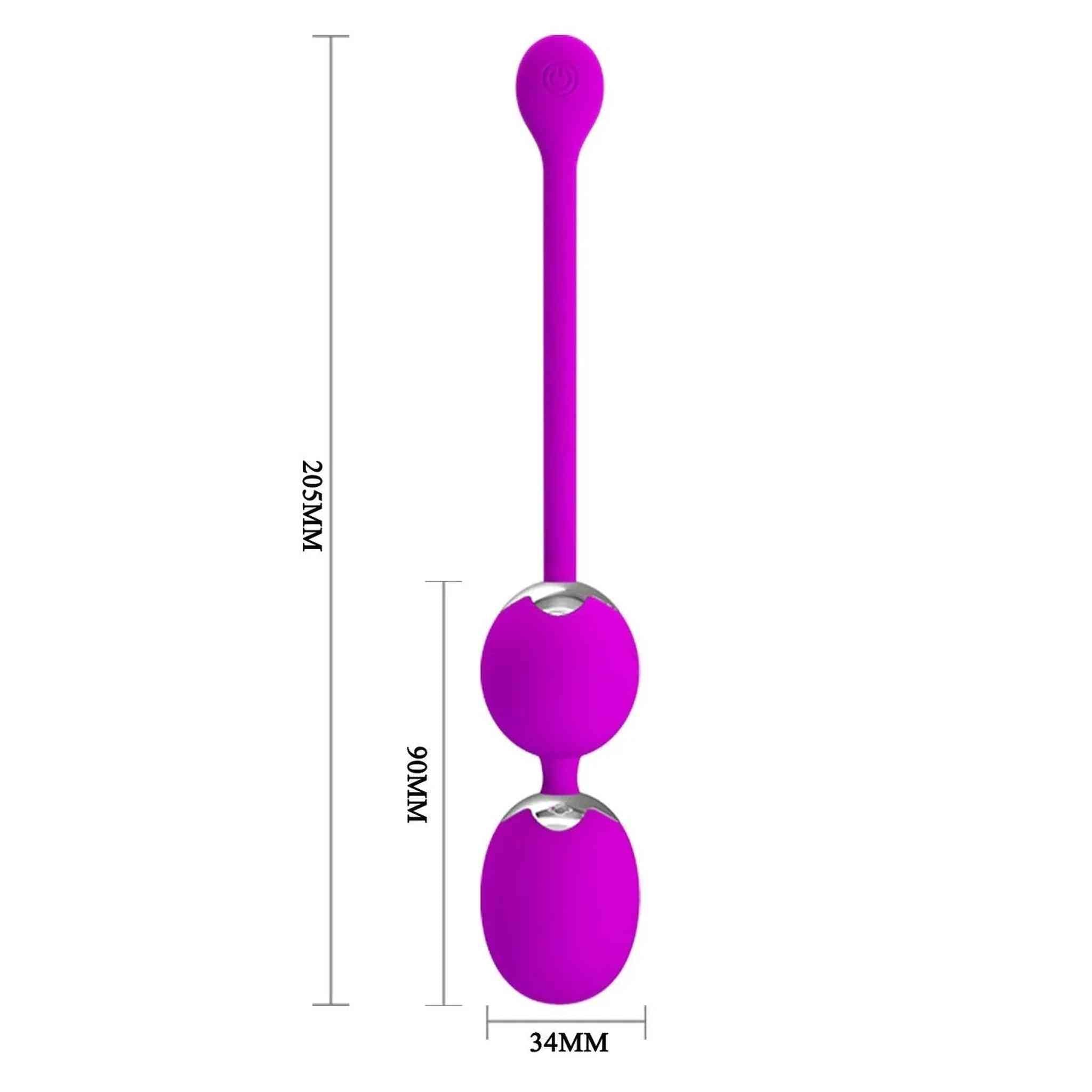 Pretty Love Willie - Palline vibranti wireless con 12 modalità di vibrazione