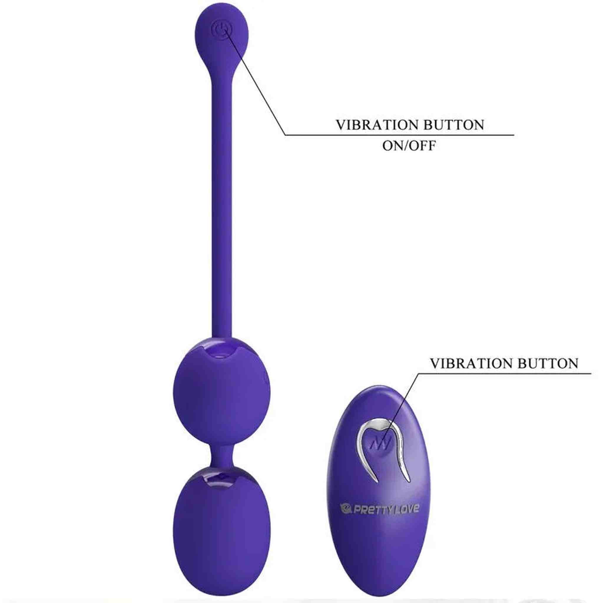 Pretty Love Willie - Palline vibranti wireless con 12 modalità di vibrazione