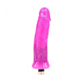 Purple Dildo with Love Machine attachment