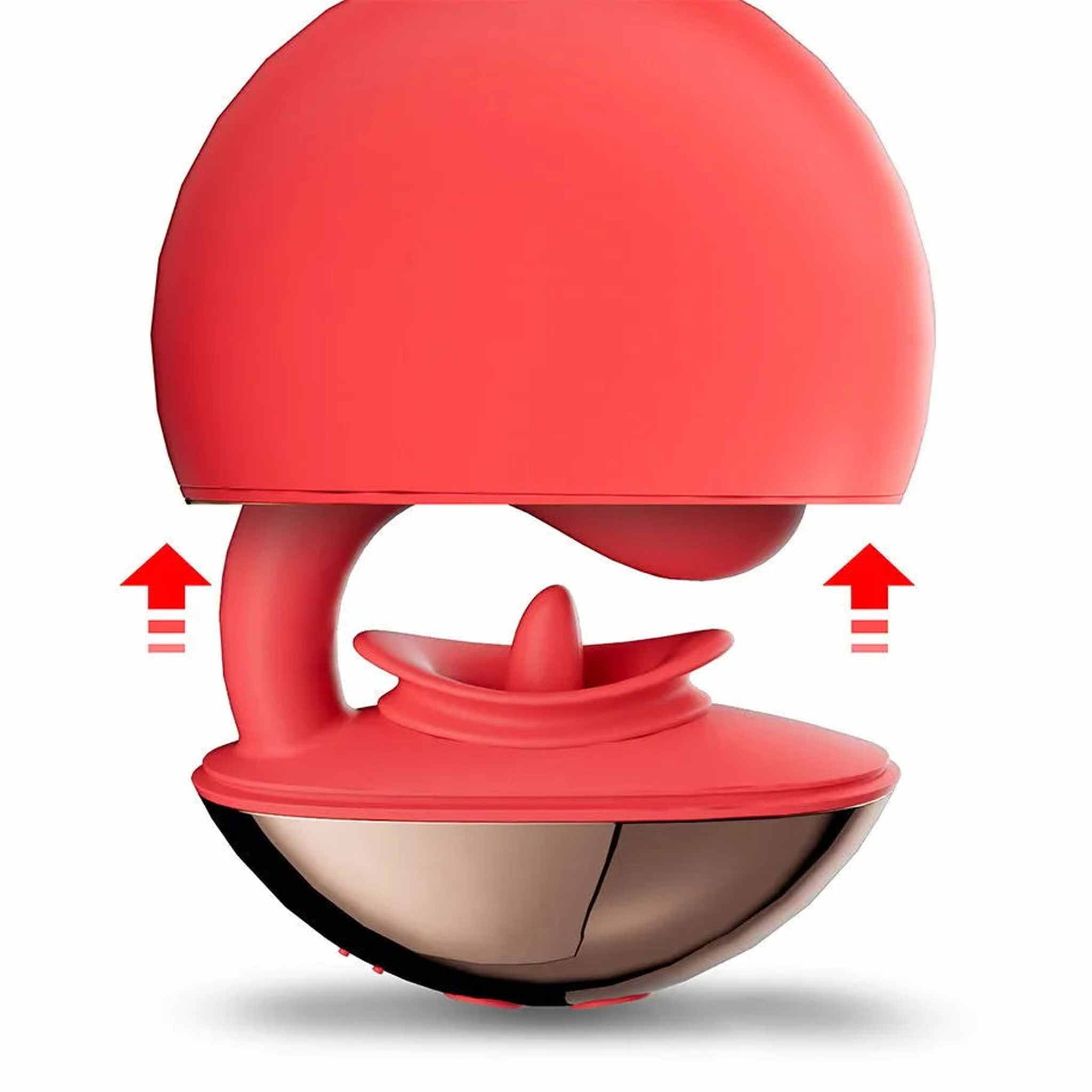 Rondy Vibratore G Spot con Lingua per la Stimolazione Clitoridea