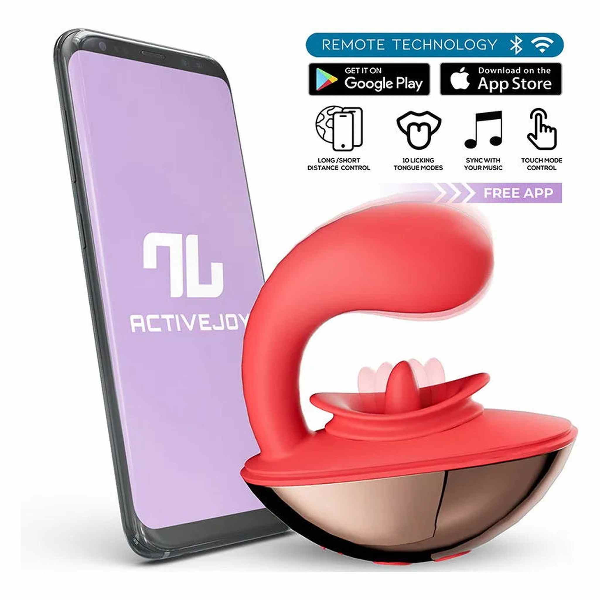 Rondy Vibratore G Spot con Lingua per la Stimolazione Clitoridea