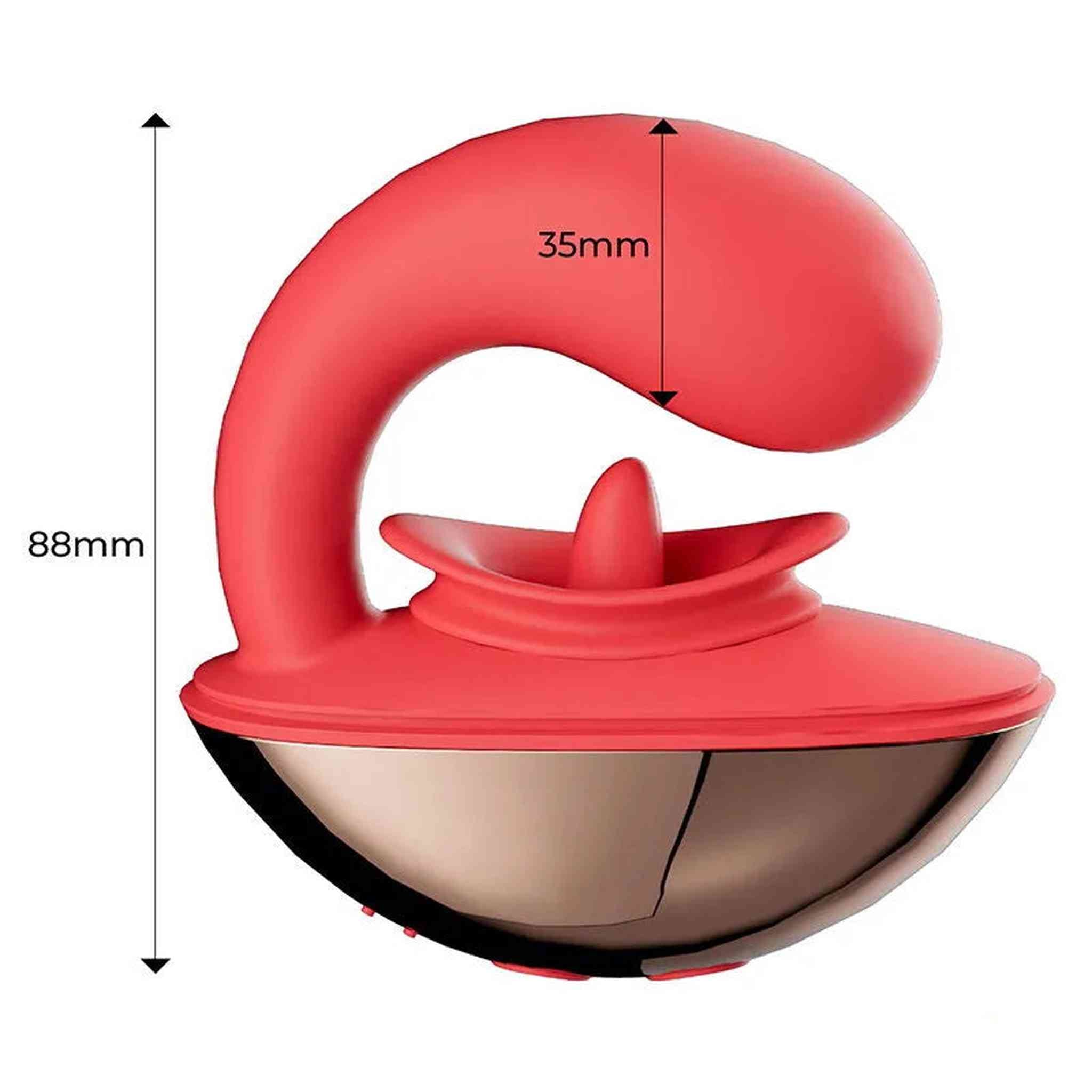 Rondy Vibratore G Spot con Lingua per la Stimolazione Clitoridea