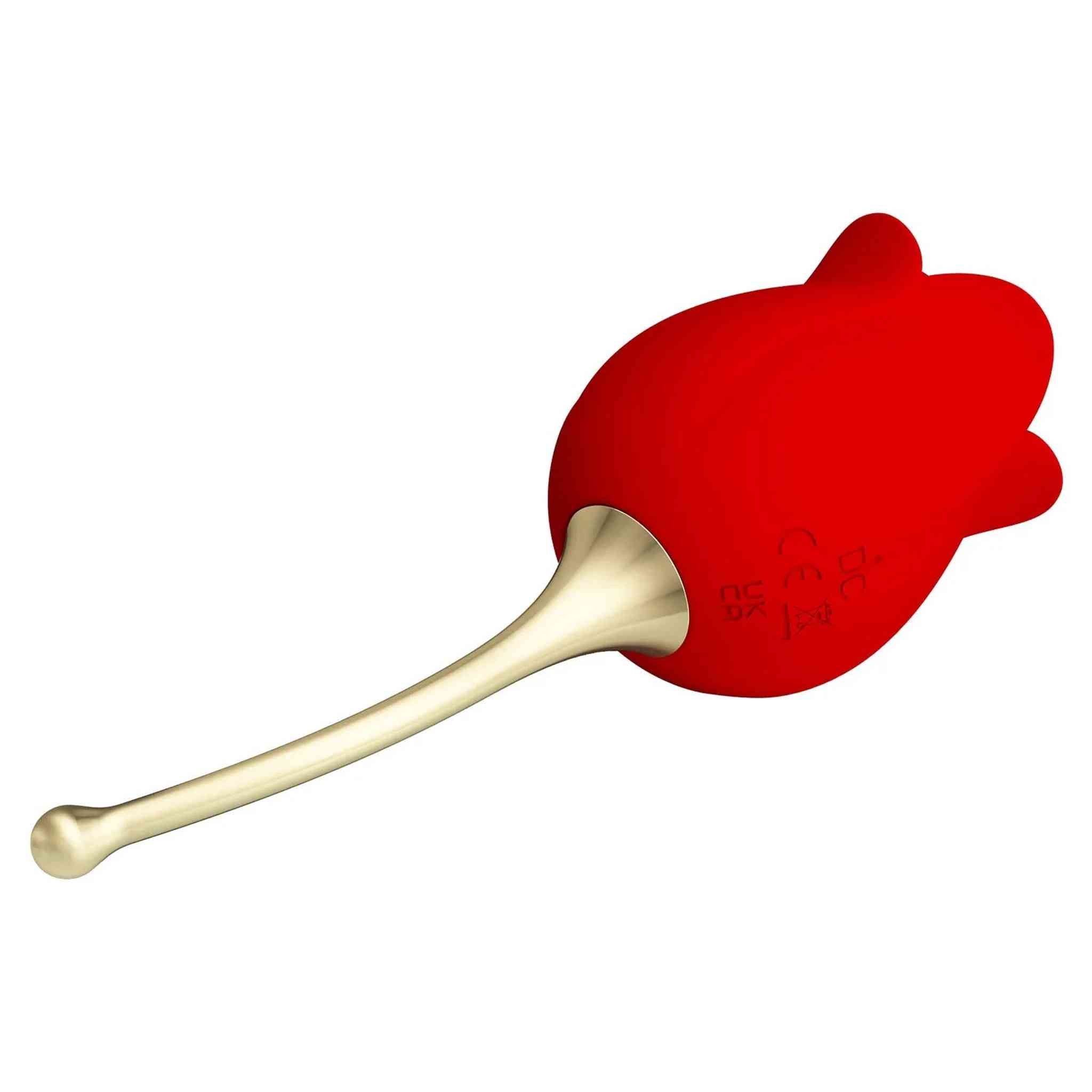 Rosa Lecca Clitoride con stelo - Licking e Vibrazione