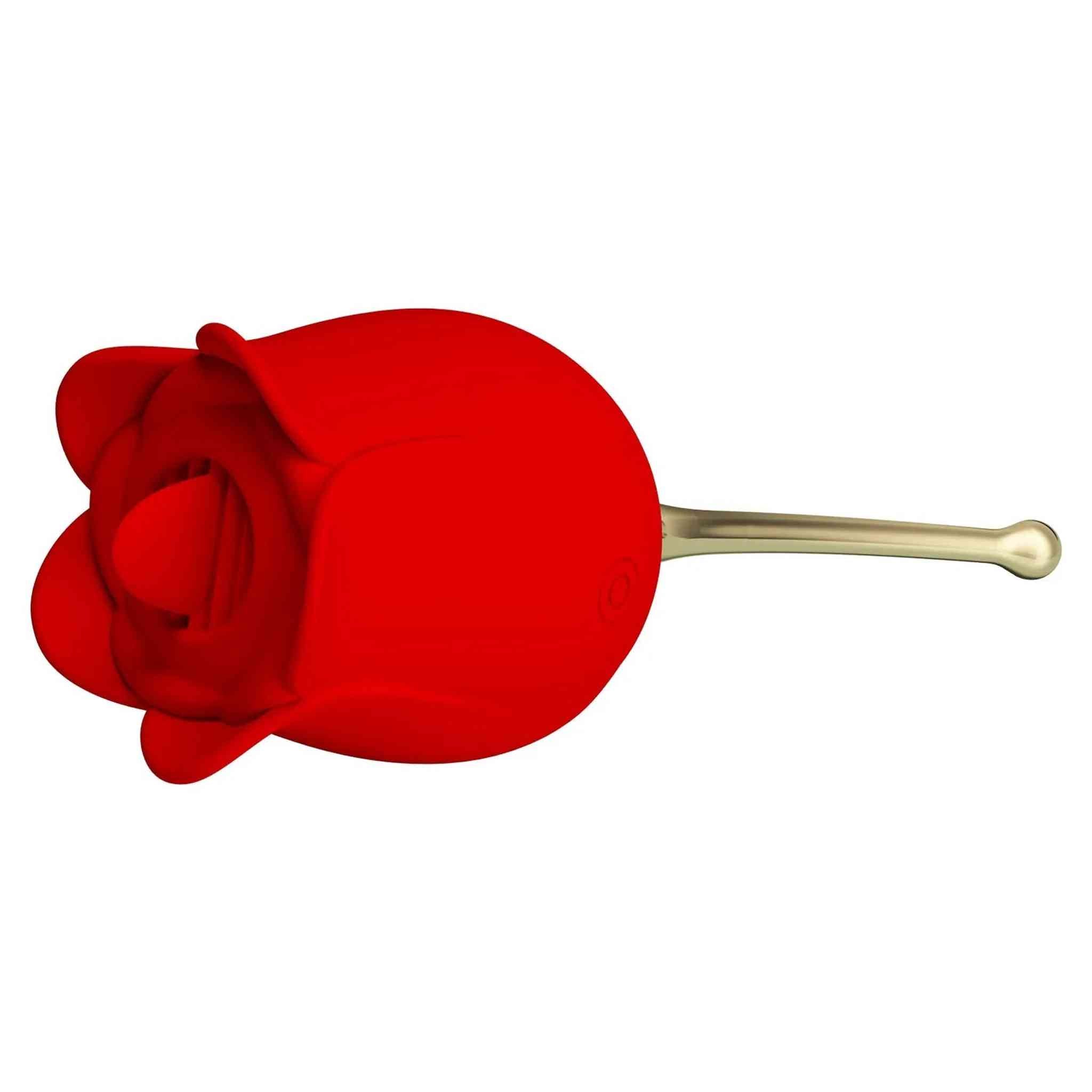 Rosa Lecca Clitoride con stelo - Licking e Vibrazione
