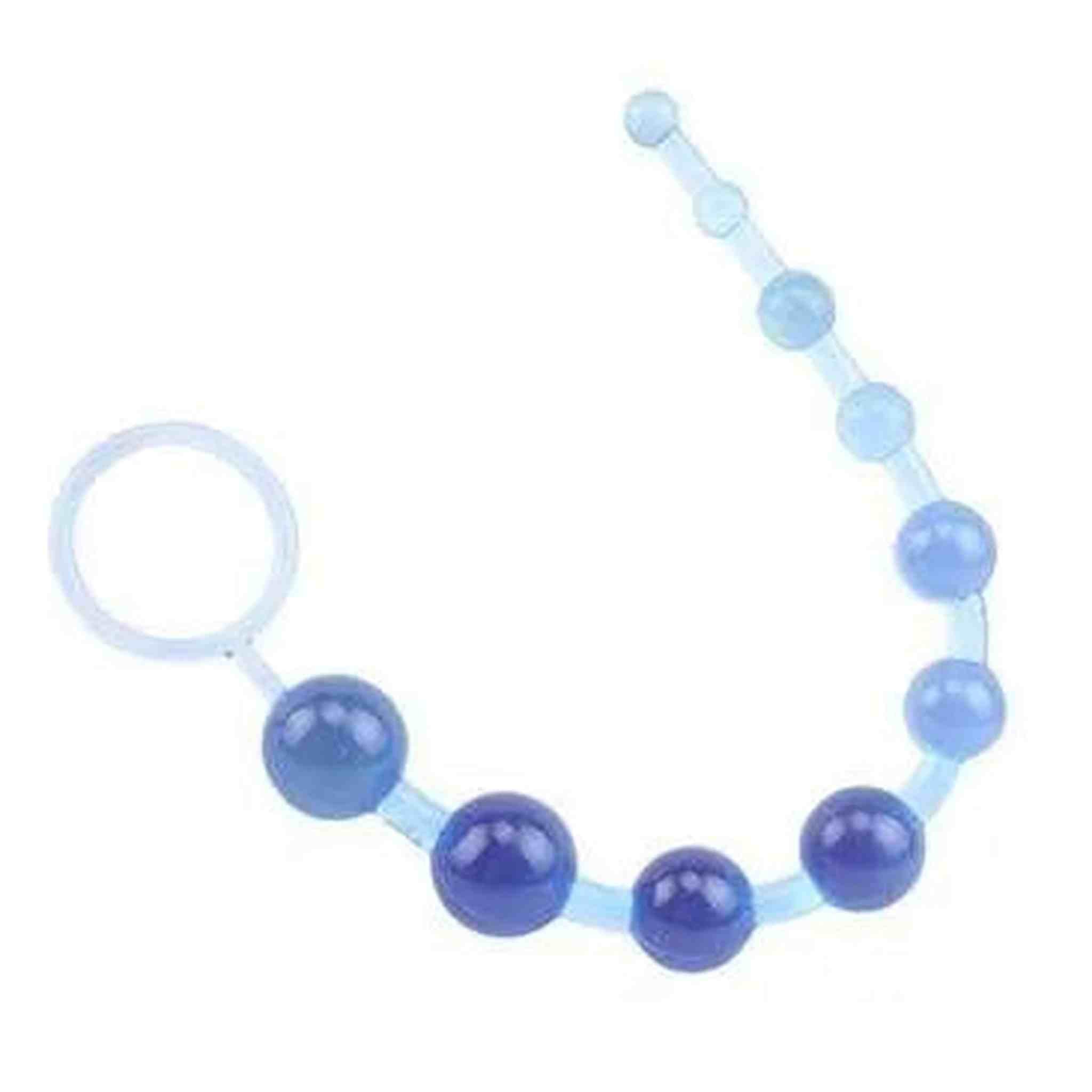 Sassy 10 Anal Beads - Blu