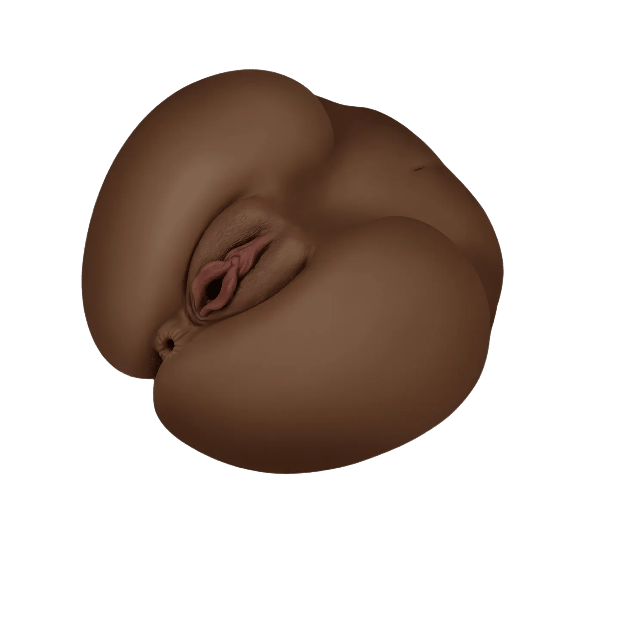 Streetgirl's No. 3 – Masturbatore Super Realistico e Morbido con Canali Anale e Vaginale Extra Stimolante – Nero