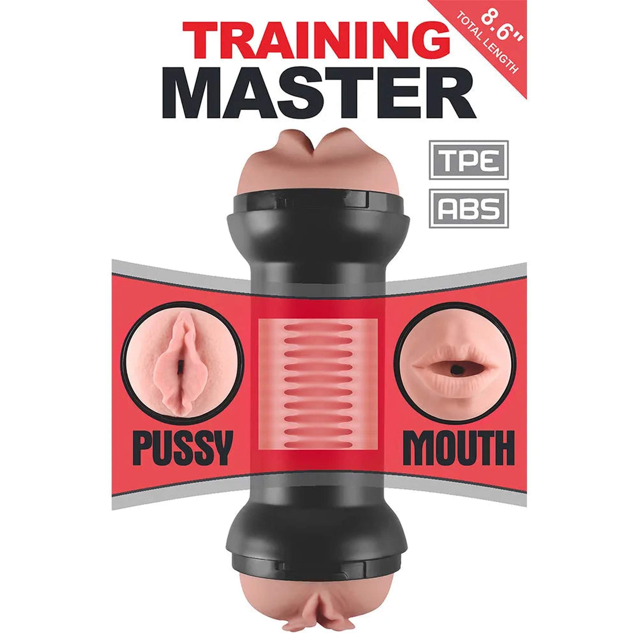 Training Master Double Side Stroker Pussy and Mouth Flesh