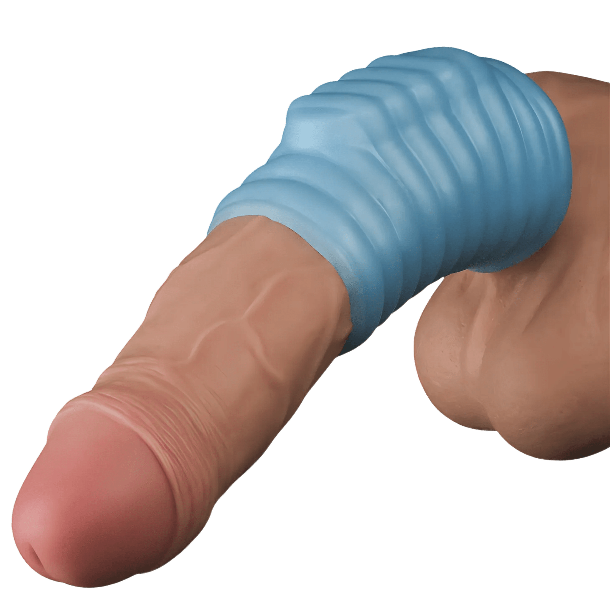 Vibrating Wave Knights Guaina Fallica Stimolante con Vibrazione - Azzurro