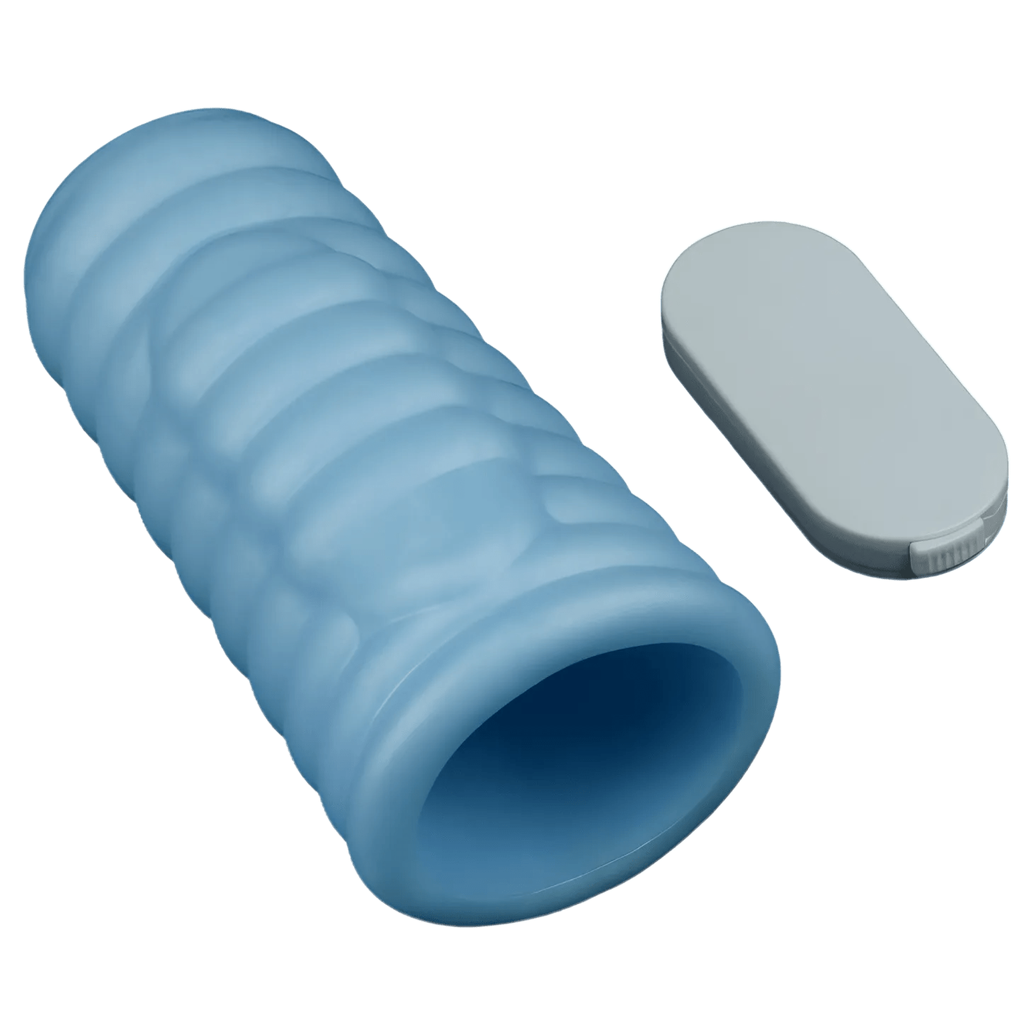 Vibrating Wave Knights Guaina Fallica Stimolante con Vibrazione - Azzurro