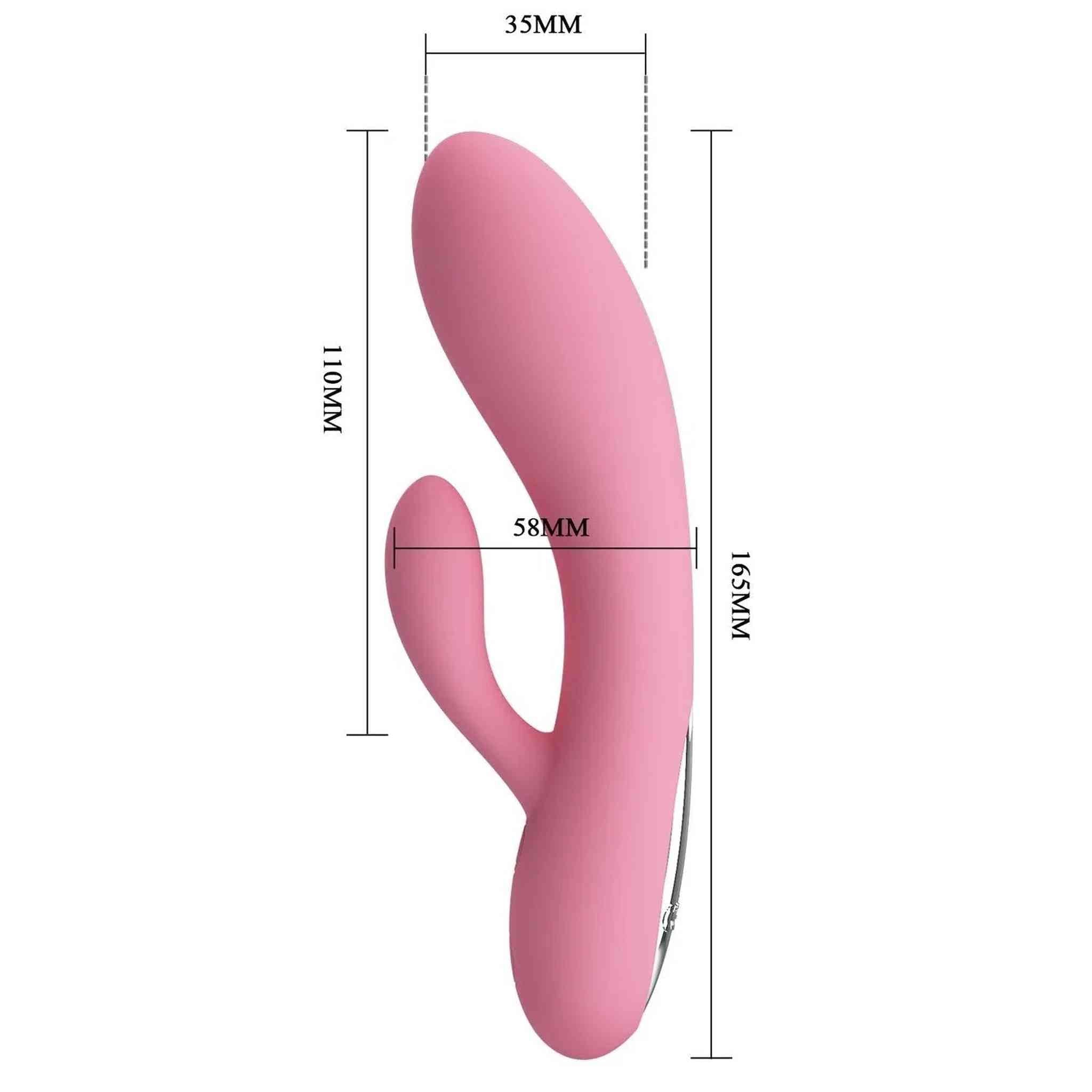 Vibratore Rabbit Carol - 30 modalità di vibrazione, Ricaricabile, Rosa
