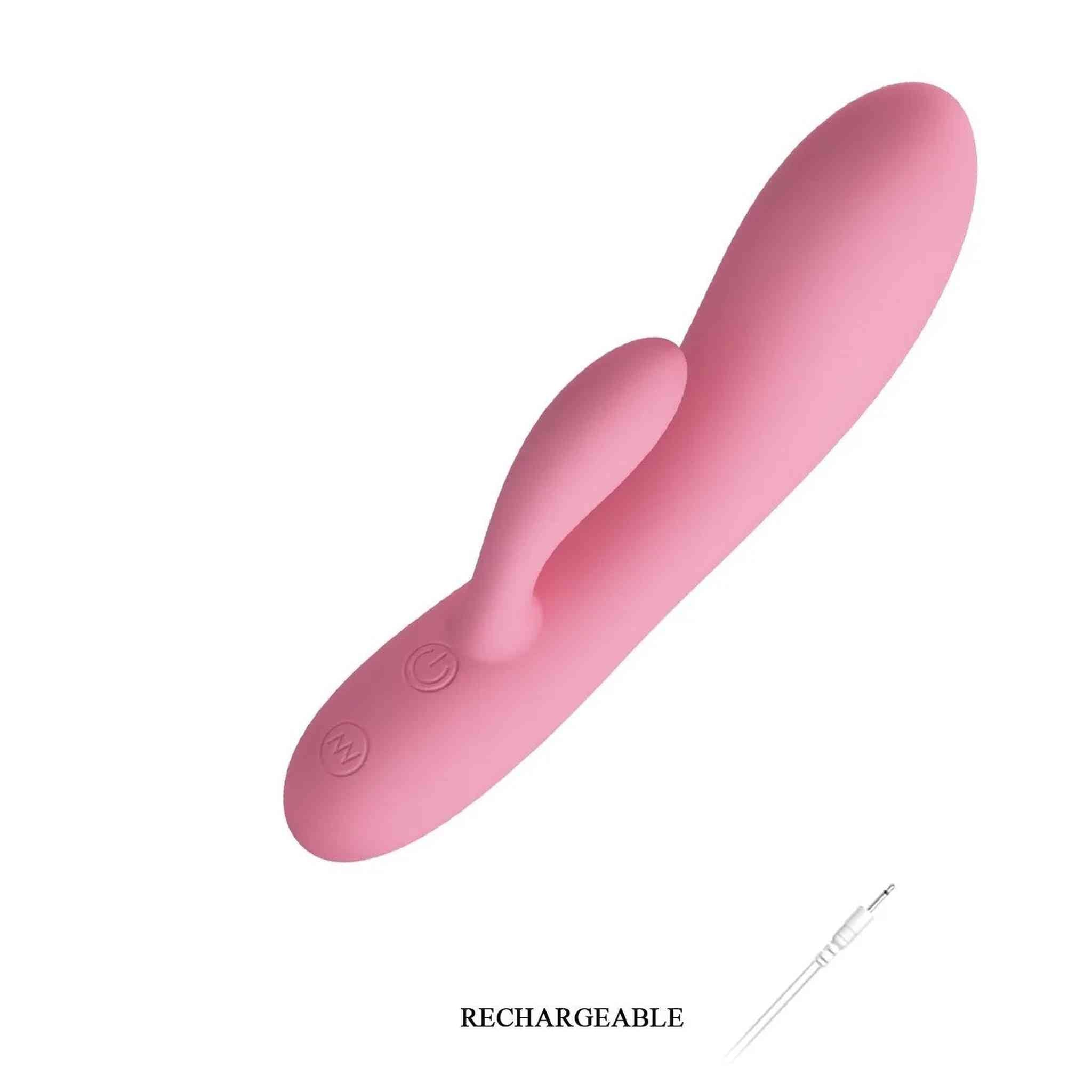 Vibratore Rabbit Carol - 30 modalità di vibrazione, Ricaricabile, Rosa