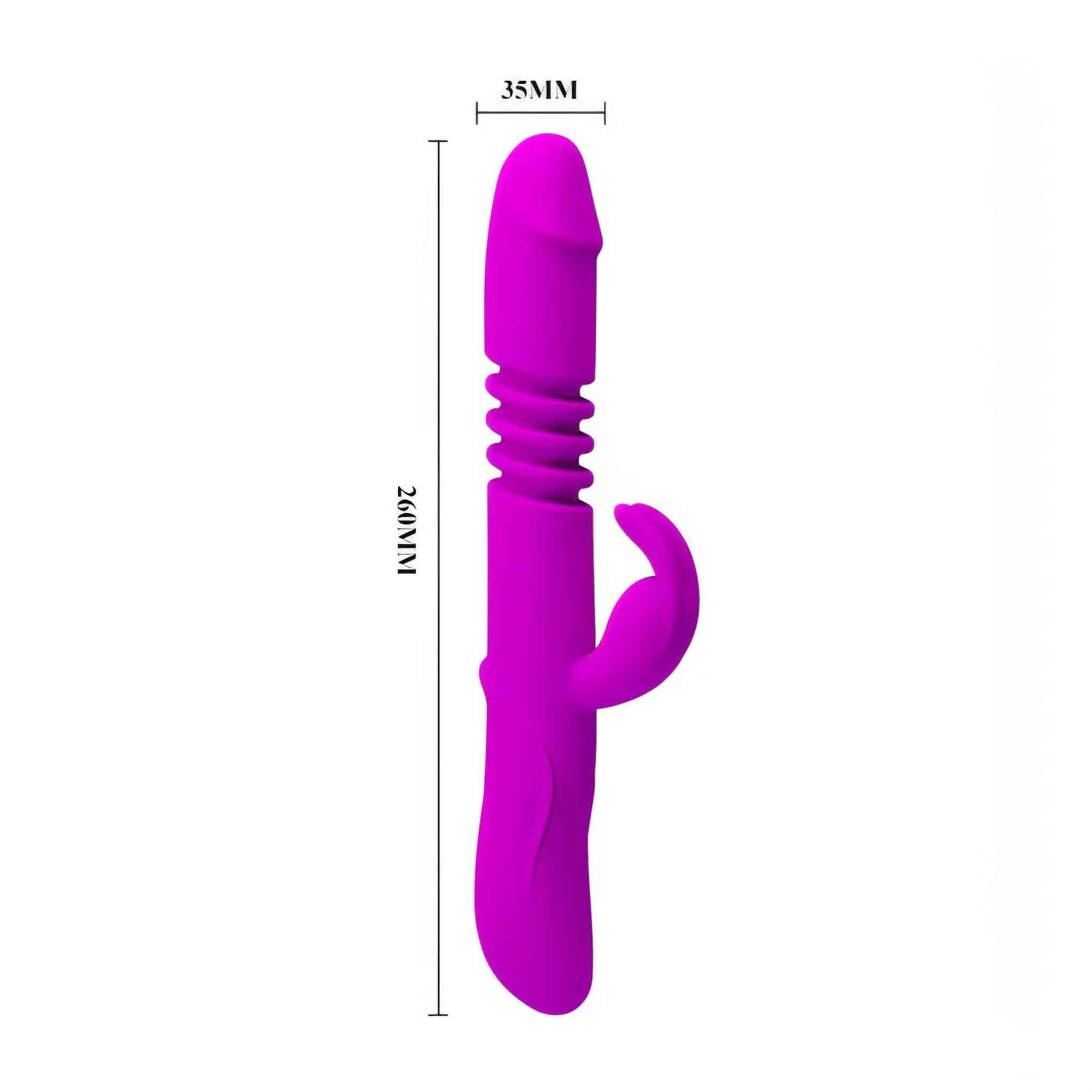 Vibratore Rabbit con Spinta e Rotazione