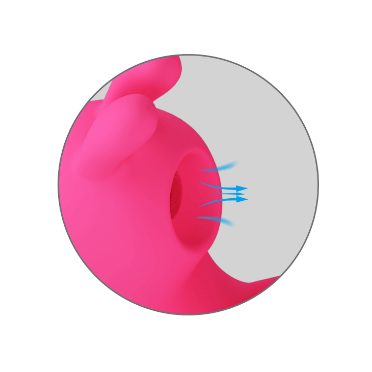 Rabbit-Vibrator mit Leck- und Klitoris-Saugfunktion – Medizinisches Silikon, Fuchsia